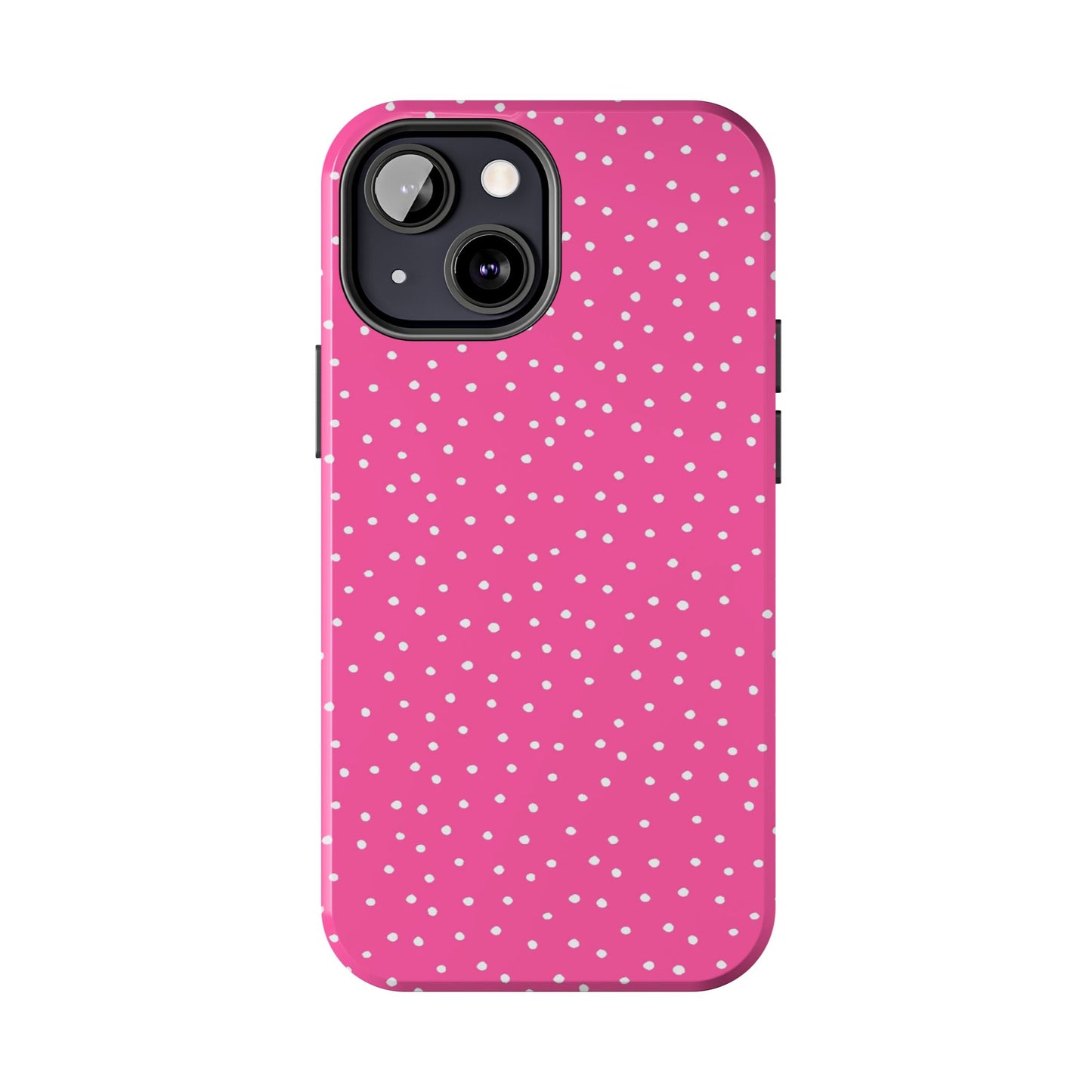 Dinky Dots Bright Pink / White Phone Case