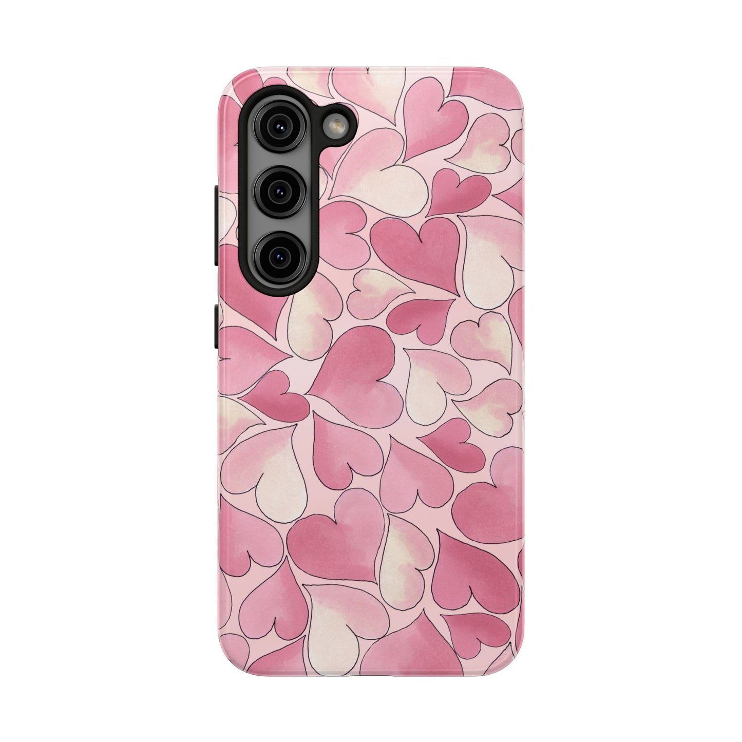 Hearts Pink Sky Phone Case