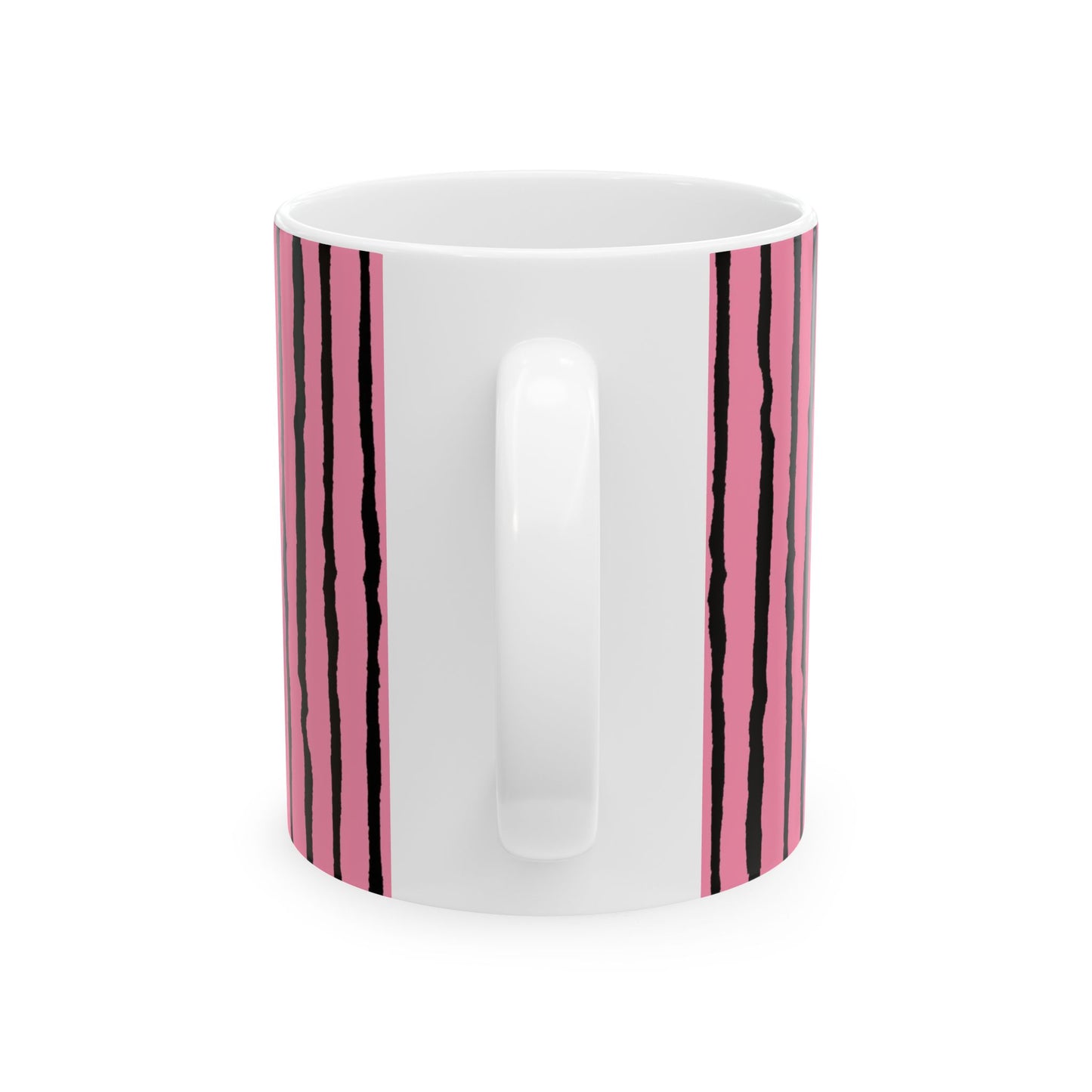 Sorta Stripe Bright Pink / Black Cup