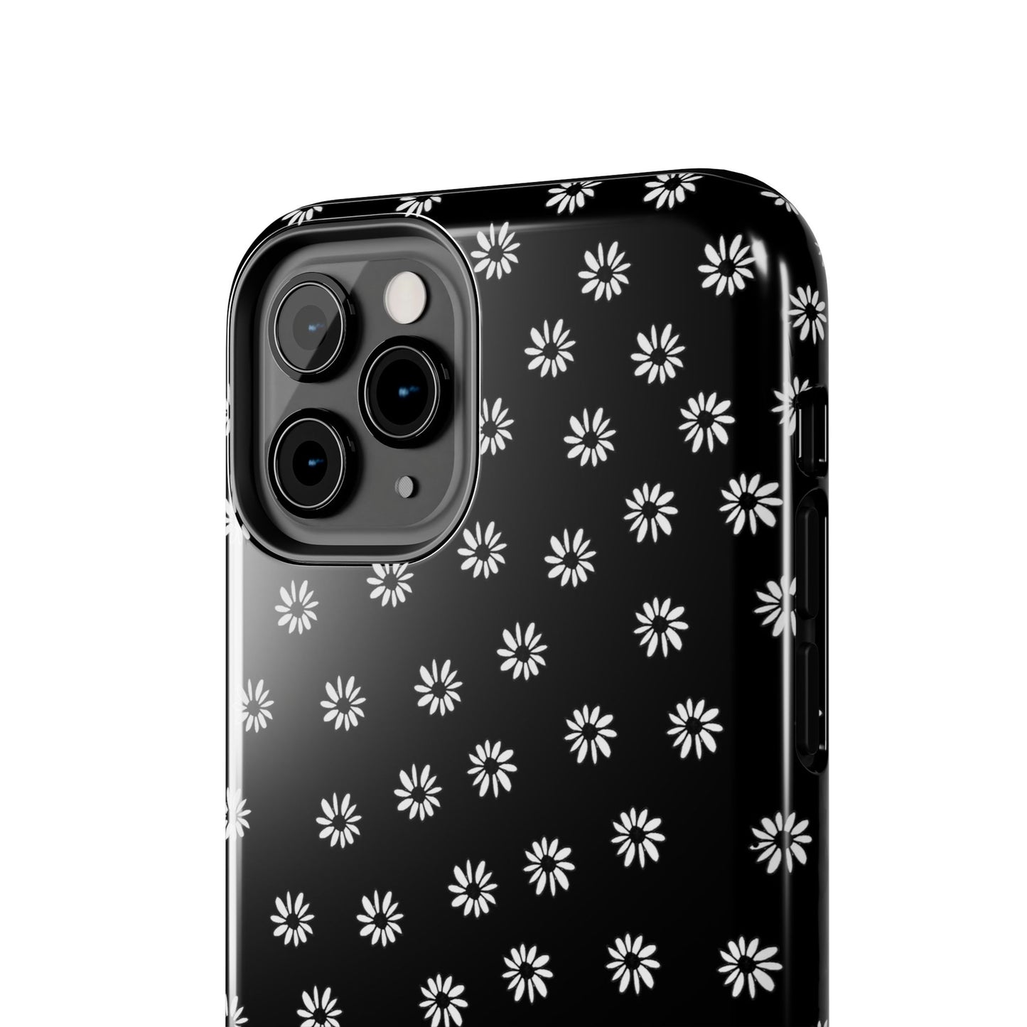 Daisy Dot Black / White Phone Case