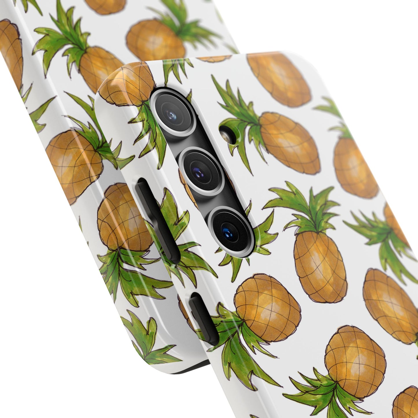 Pineapple Toss White Phone Case