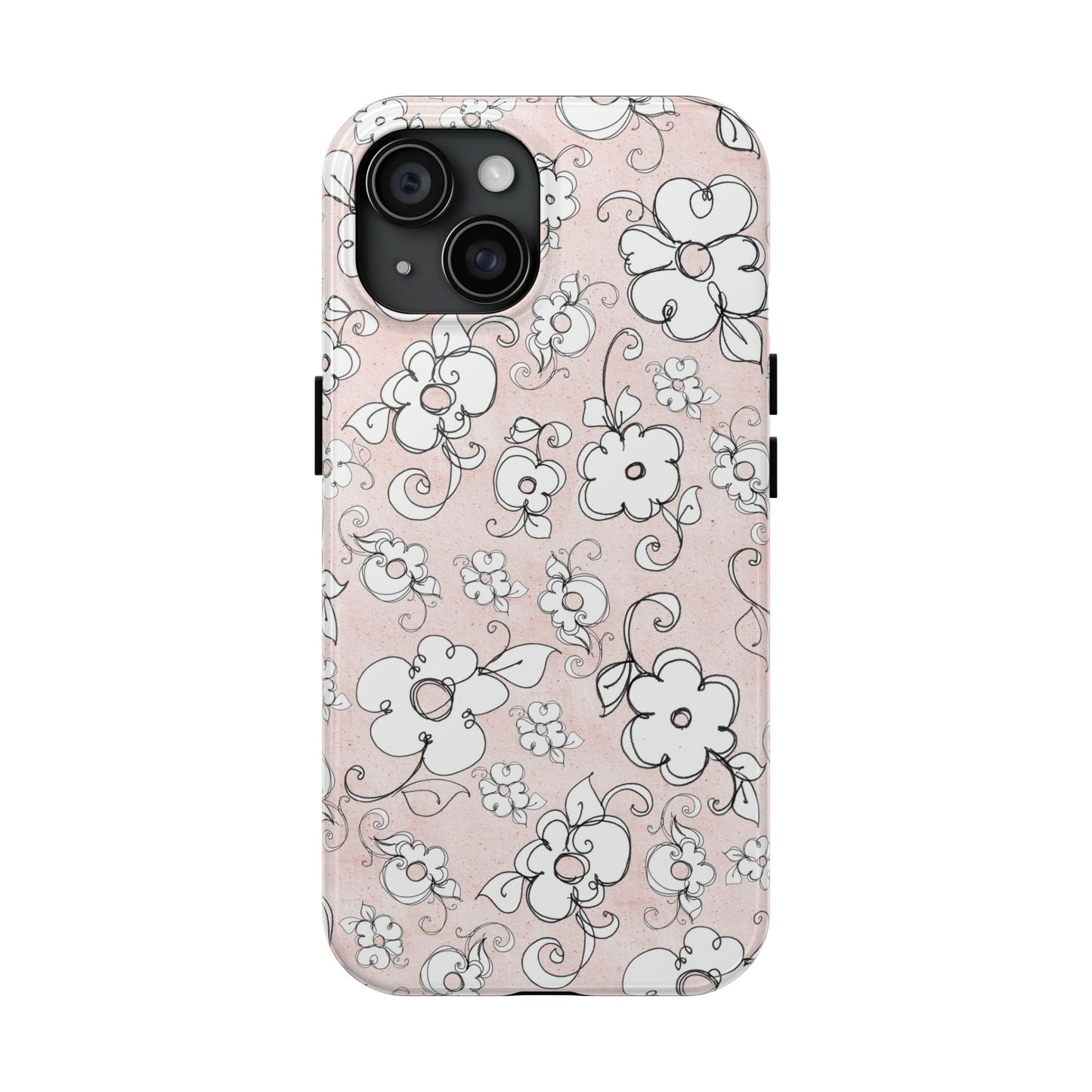 Lady Flowers Paris Pink Phone Case