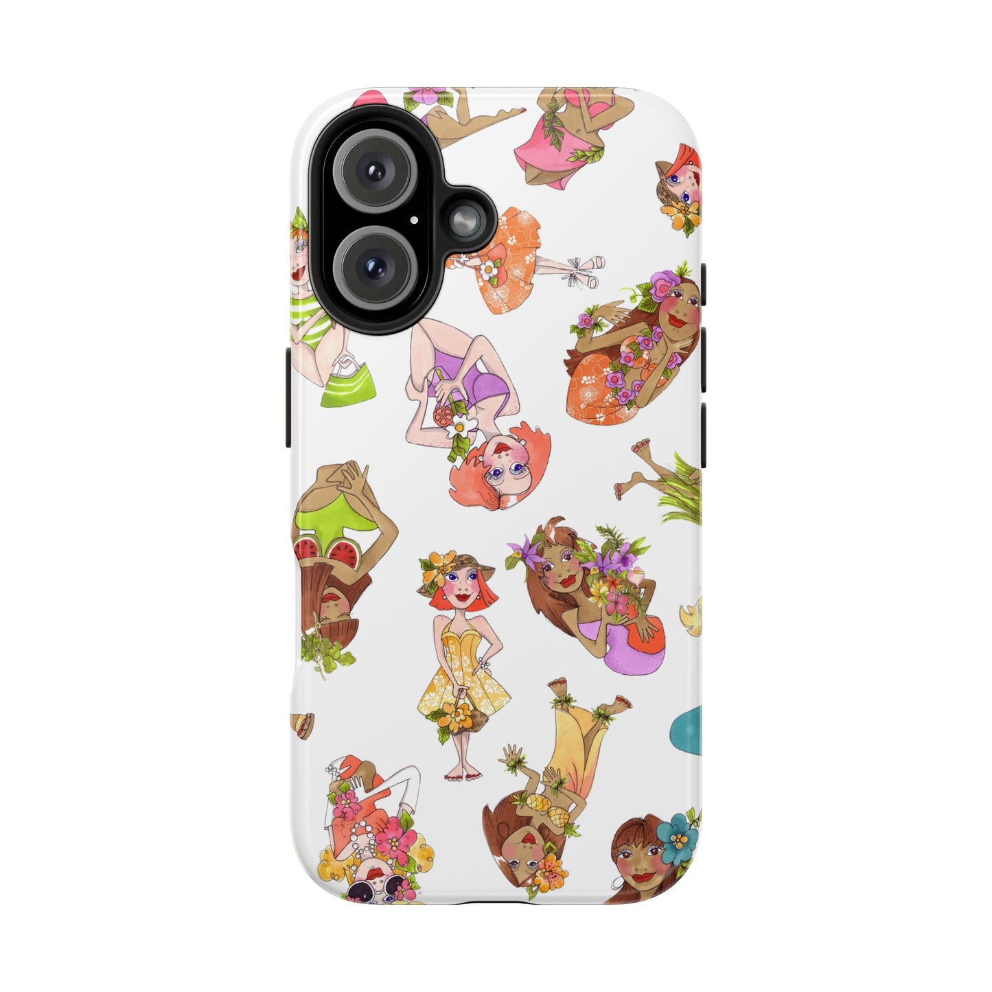 Island Toss White Phone Case