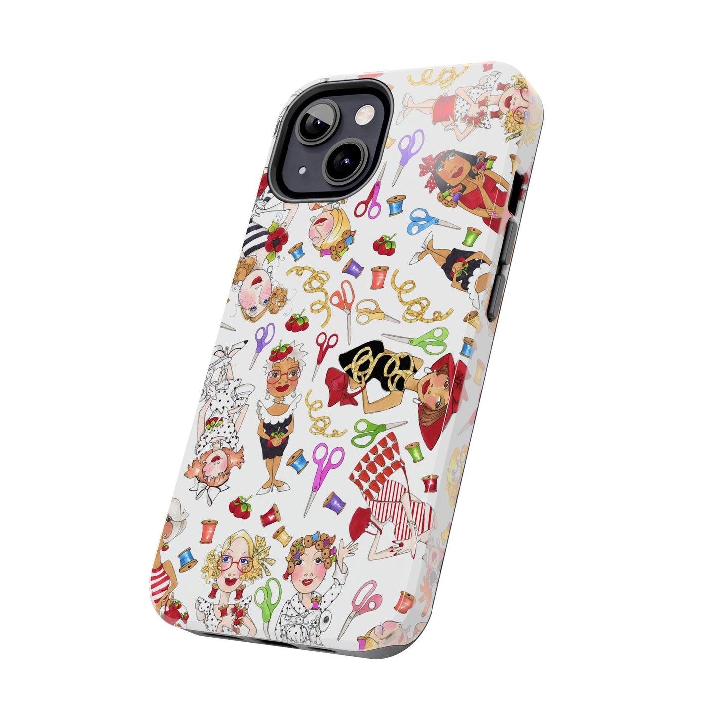 Sew Tossed White Phone Case