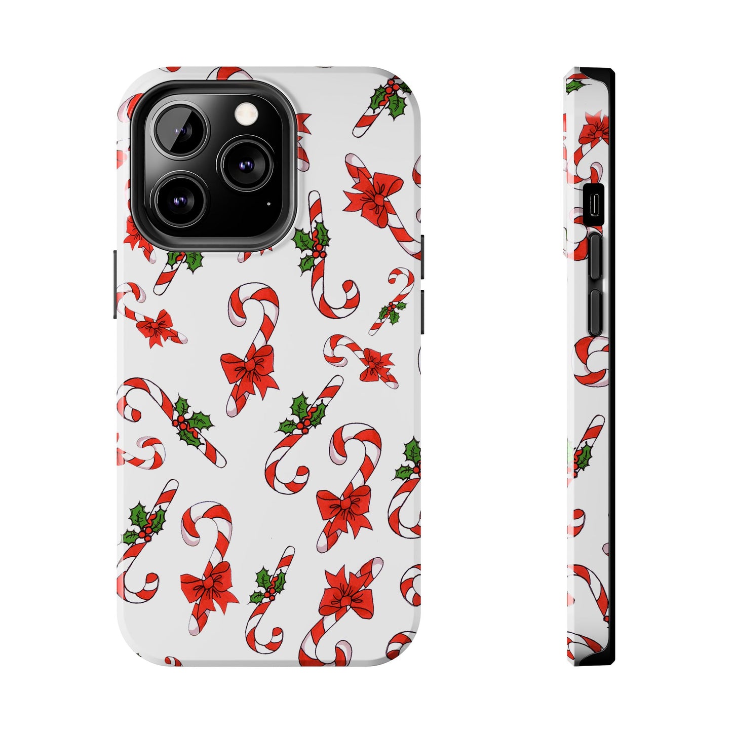 Candy Cane Crowd White Phone Case