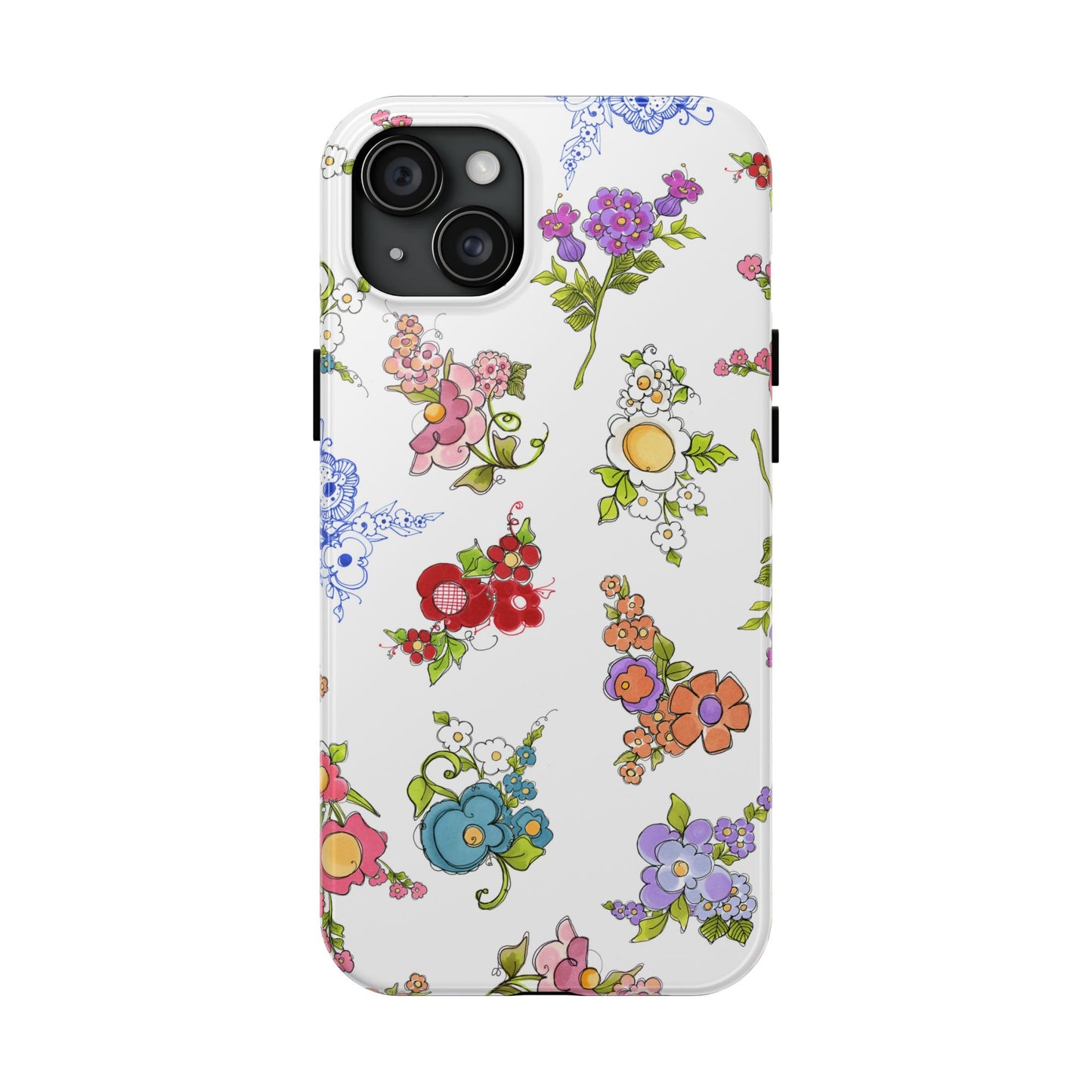 Mixed Bouquets White Phone Case