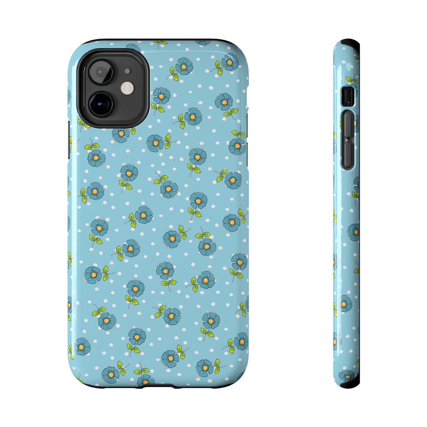 Daisy Dots Turquoise Phone Case