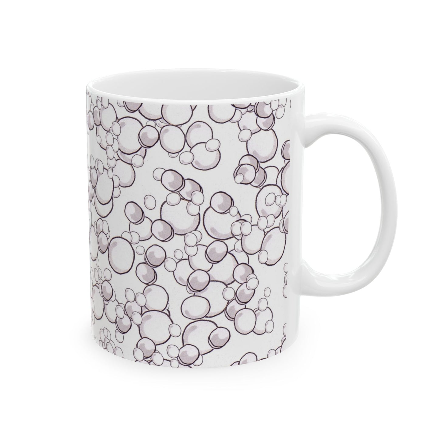 Bubble Dots White Cup