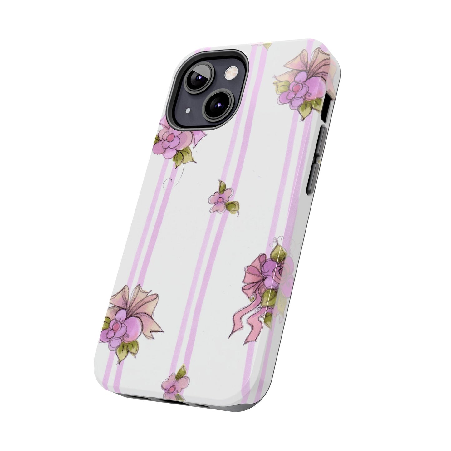 Flower Model Flower Stripe Phone Case