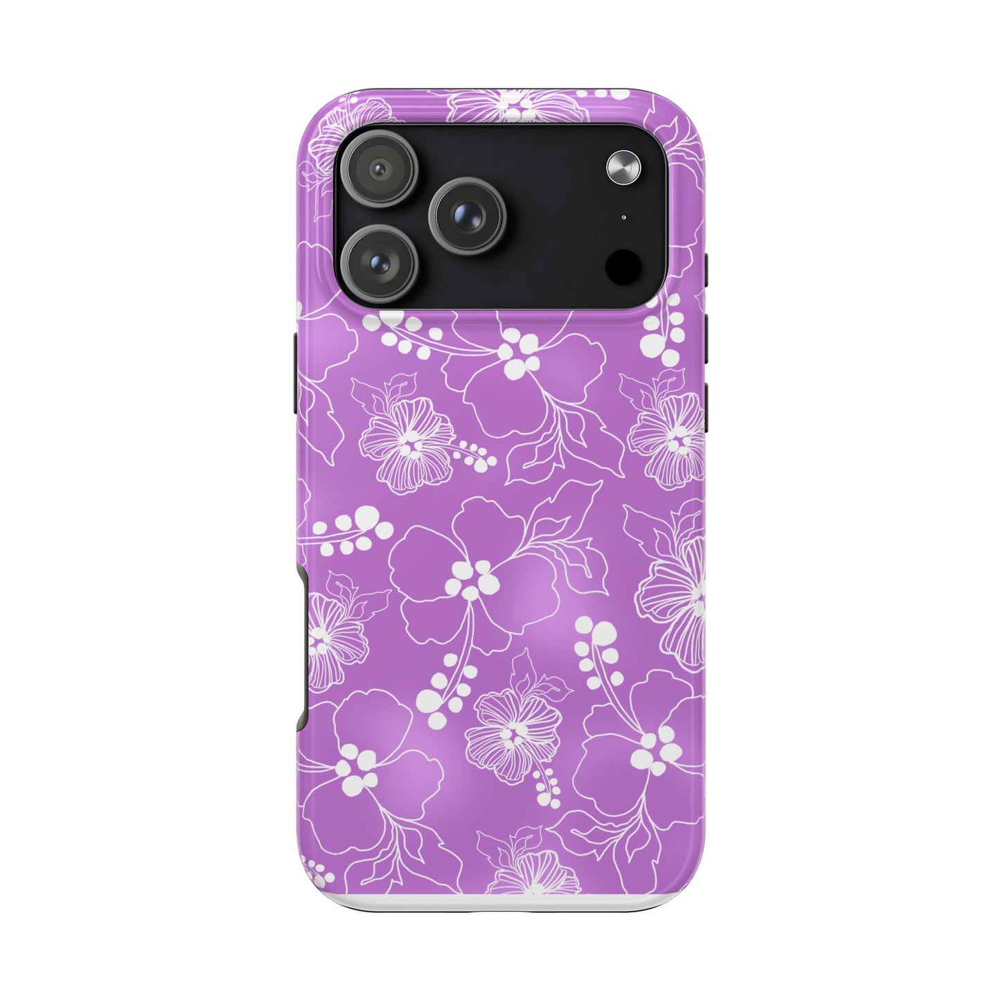 Lacey Hibiscus Orchid Phone Case