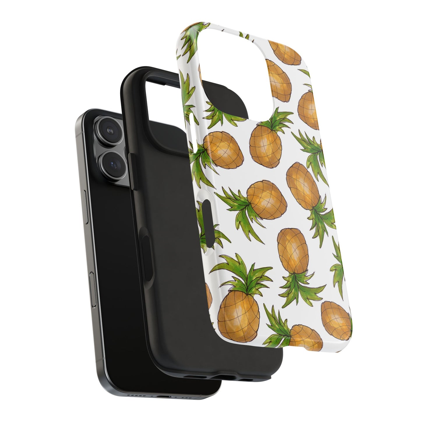 Pineapple Toss White Phone Case