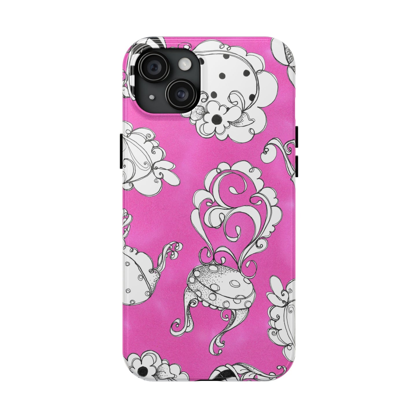 Bistro Chairs Pink Phone Case