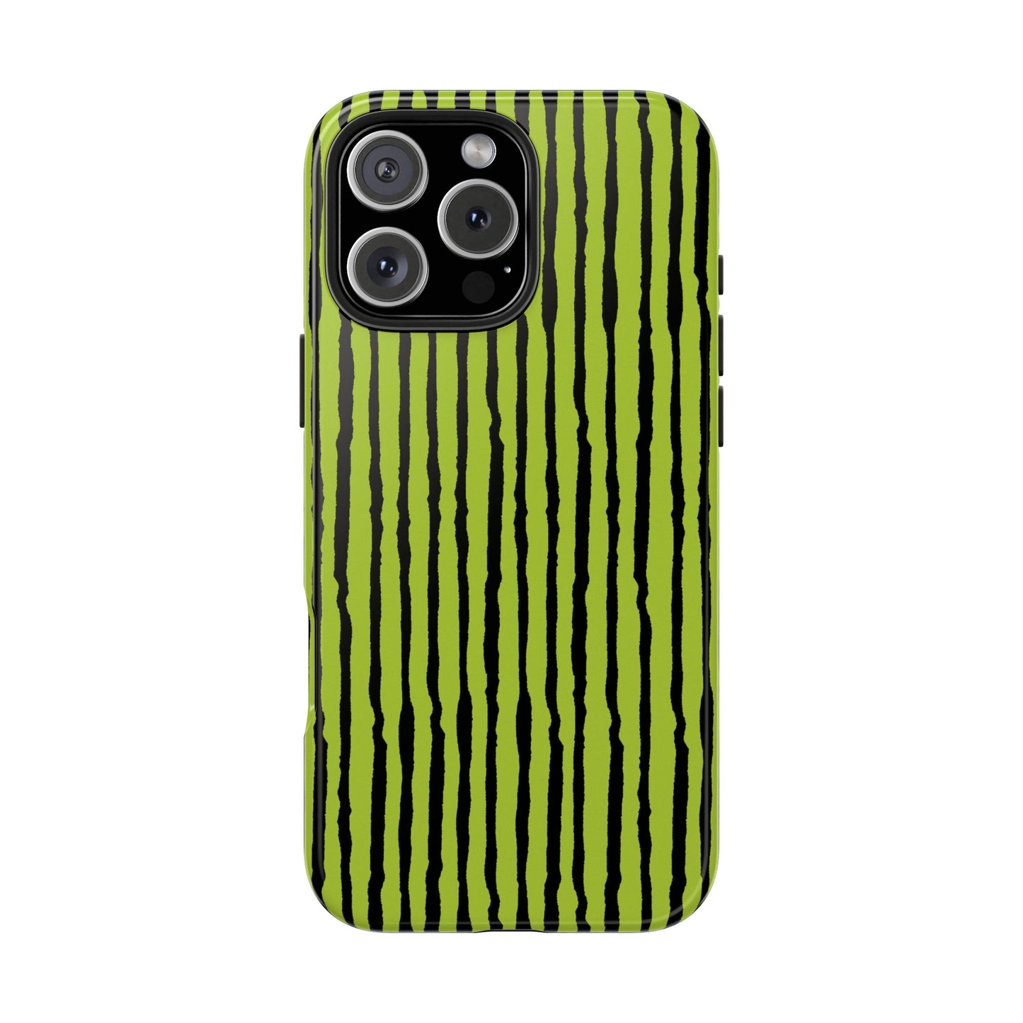 Sorta Stripe Green / Black Phone Case