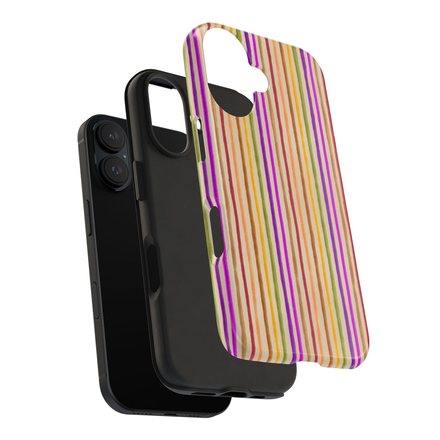 Spice Stripe Muslin Phone Case