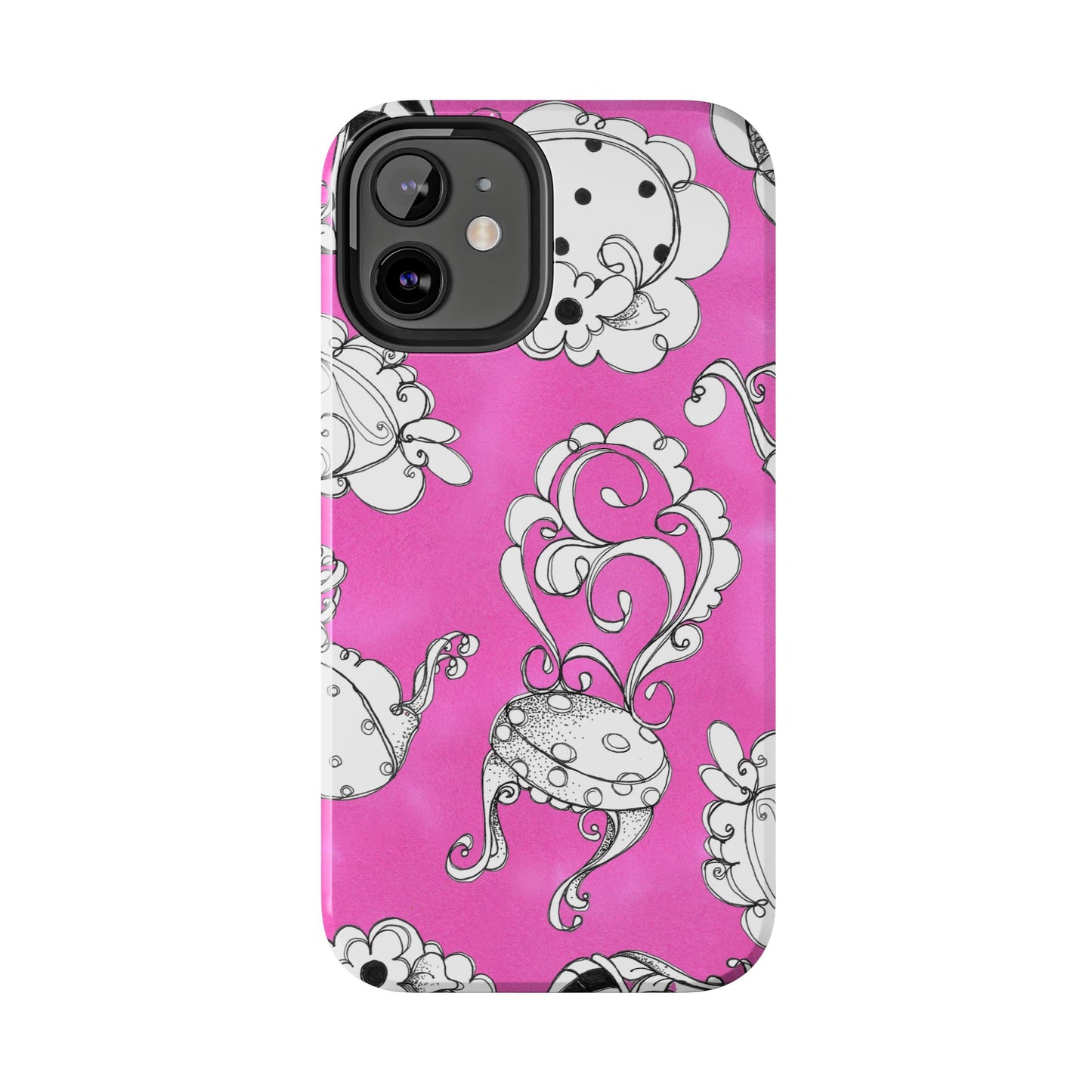 Bistro Chairs Pink Phone Case