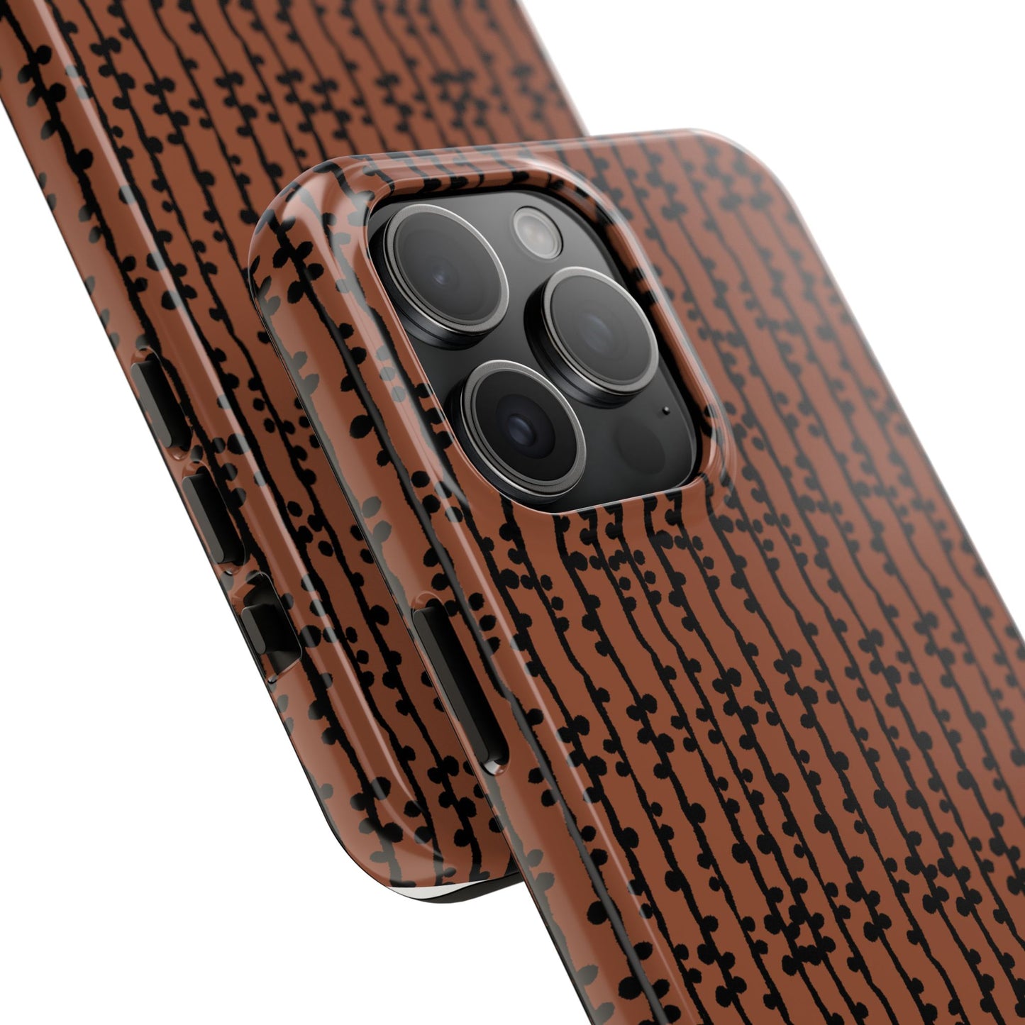 Loopy Stripe Brown Phone Case