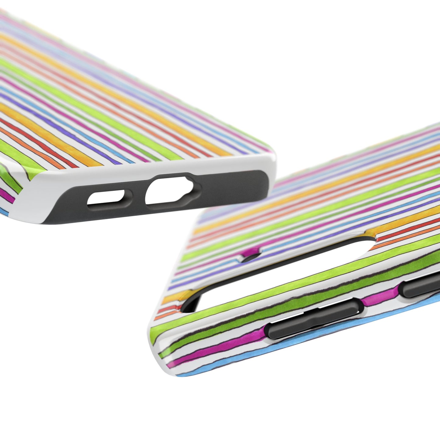 Stripe Fancy White Phone Case