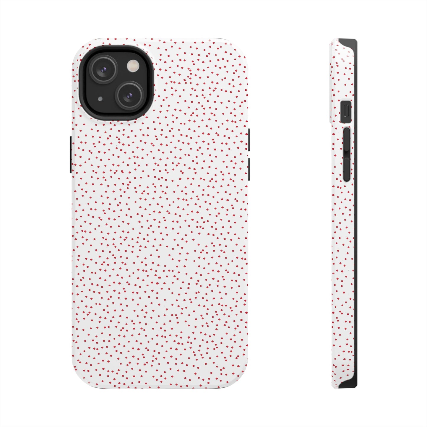 Dinky Dots White / Red Phone Case