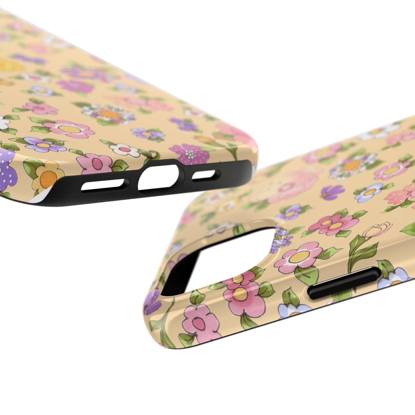 Flowery Yellow Phone Case