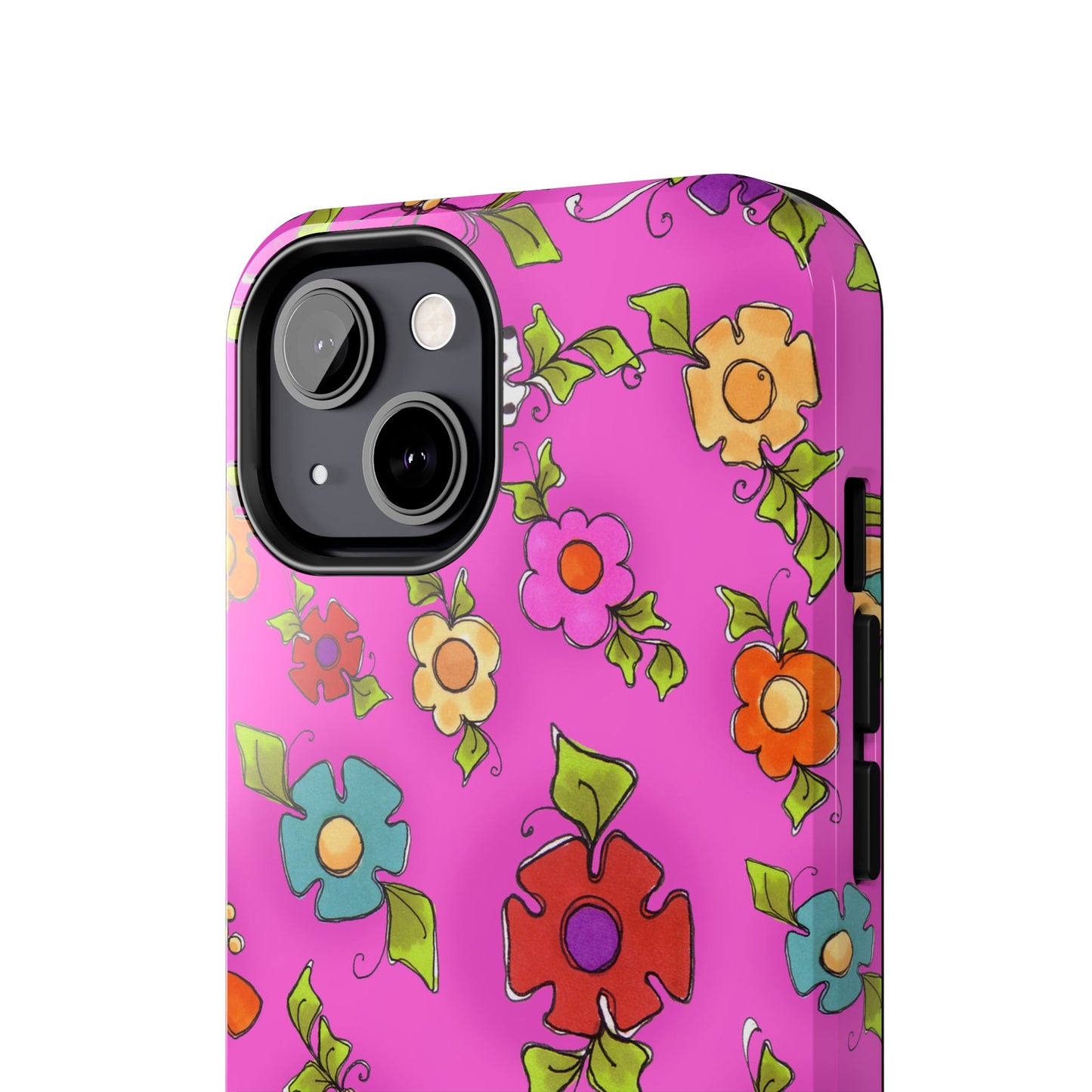 Happy Blooms Cerise Phone Case