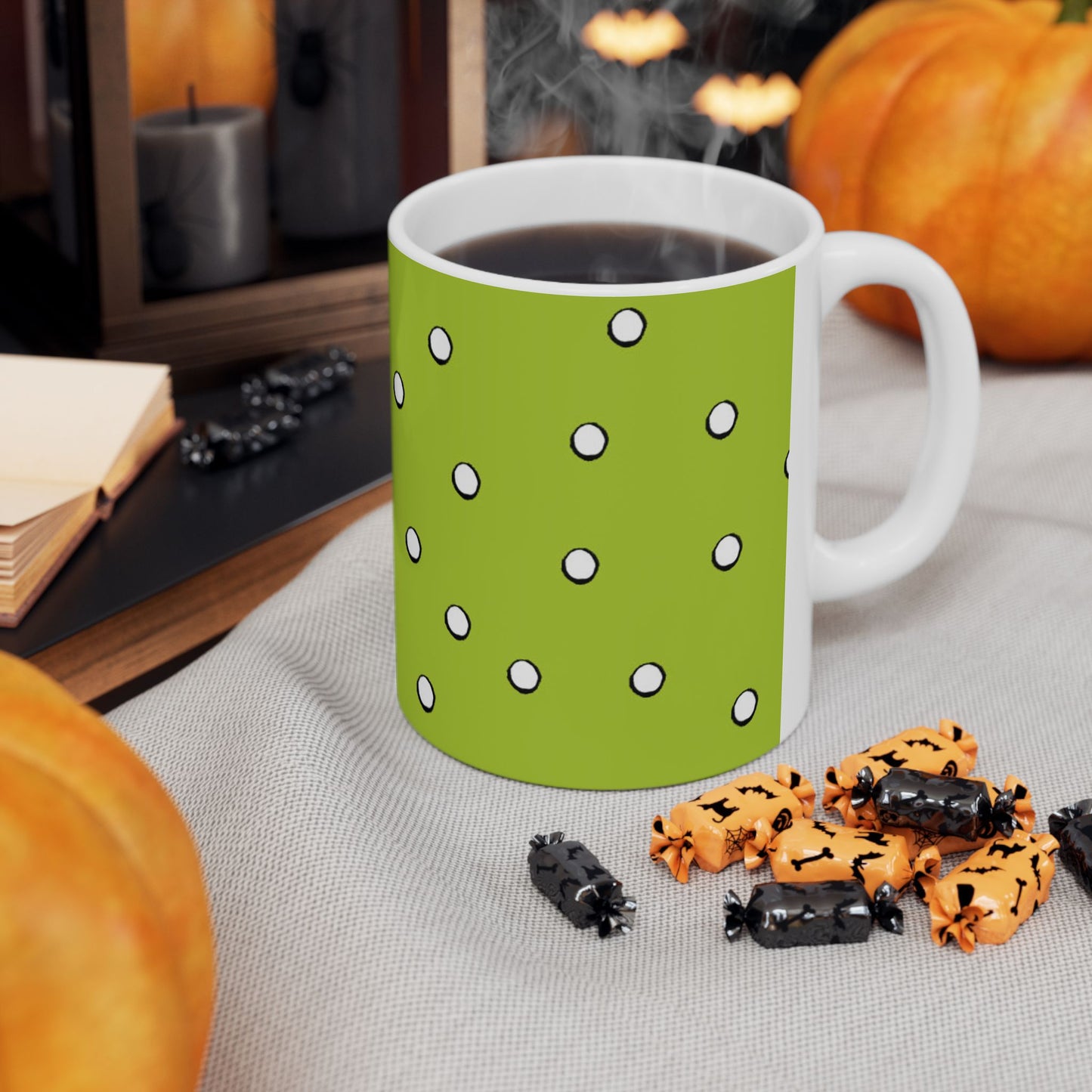 Dark Dots Lime Cup