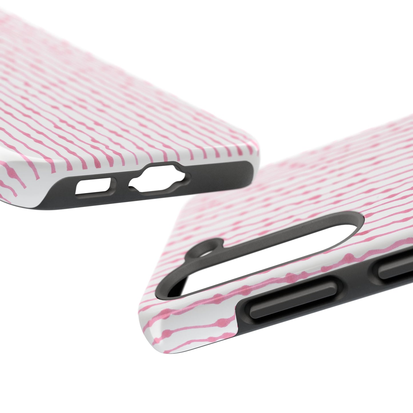 Faux Seersucker White / Pink Phone Case
