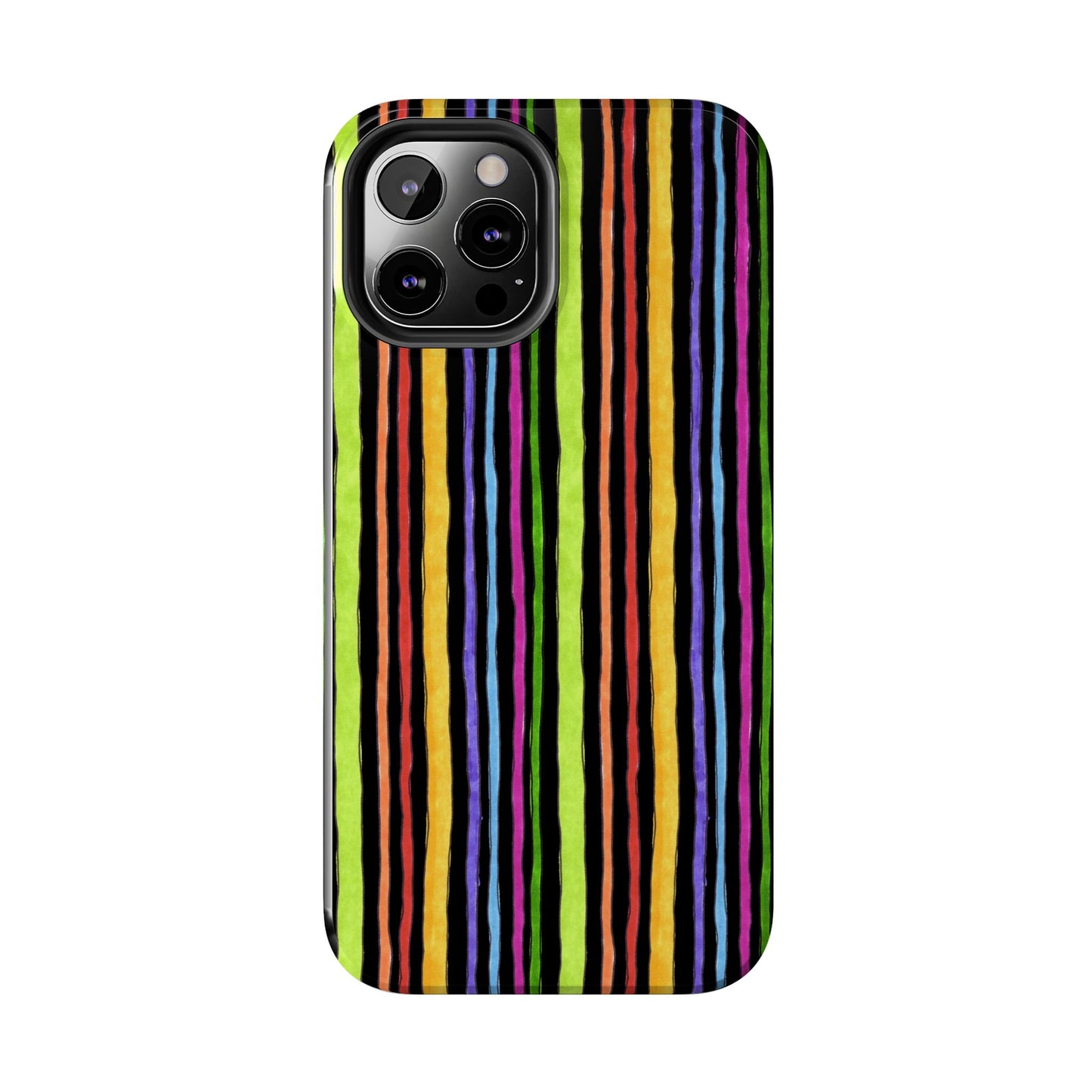 Stripe Fancy Black Phone Case