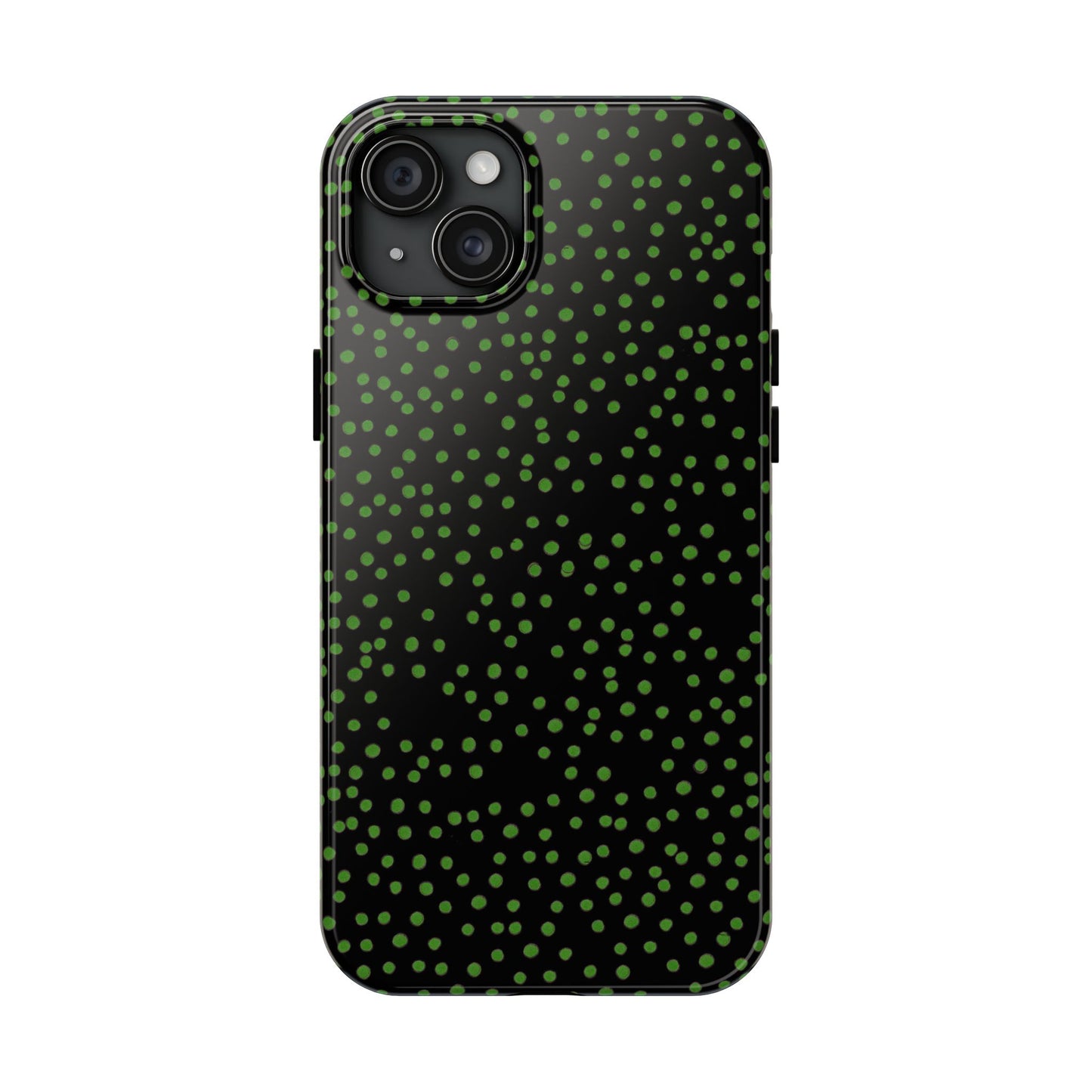 Dinky Dots Black / Green Phone Case