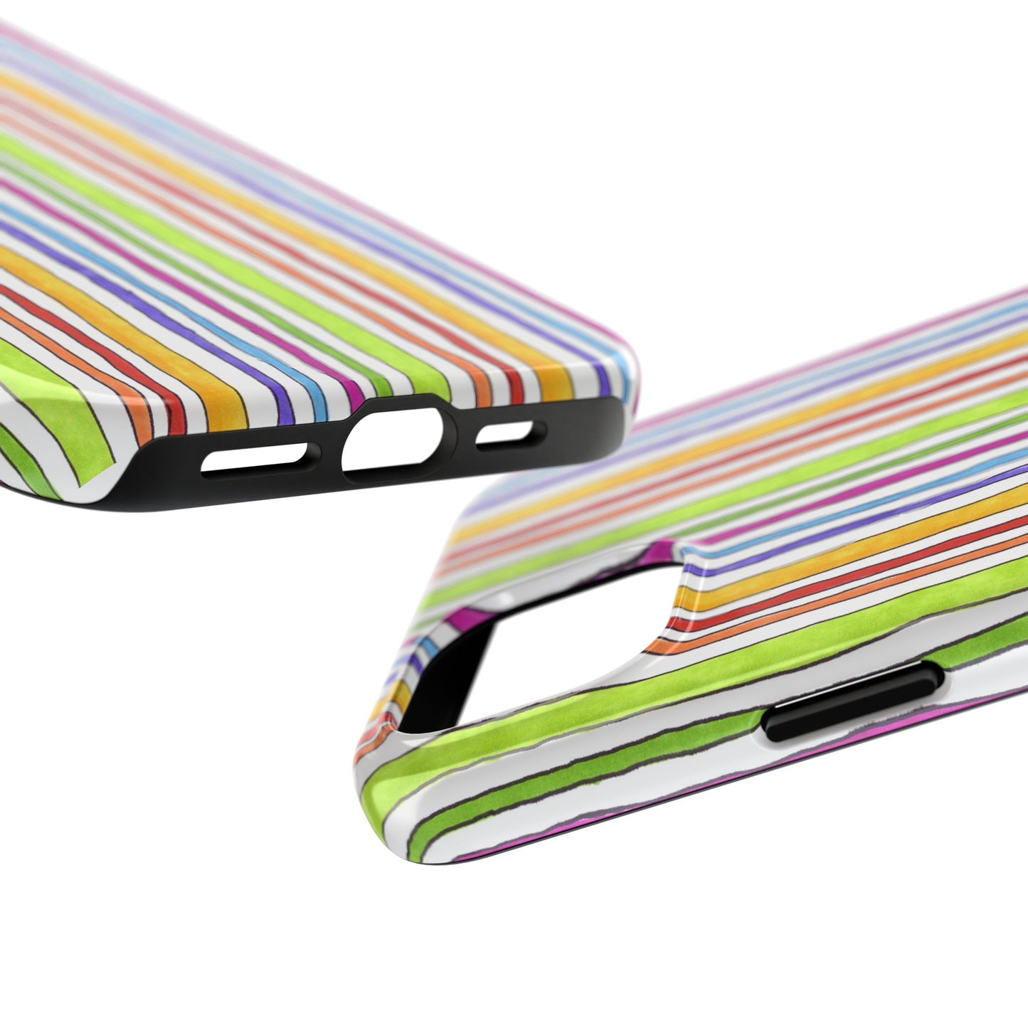 Stripe Fancy White Phone Case