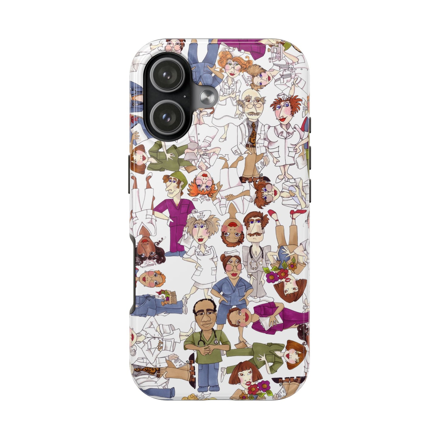 Diverse Nurse White Phone Case