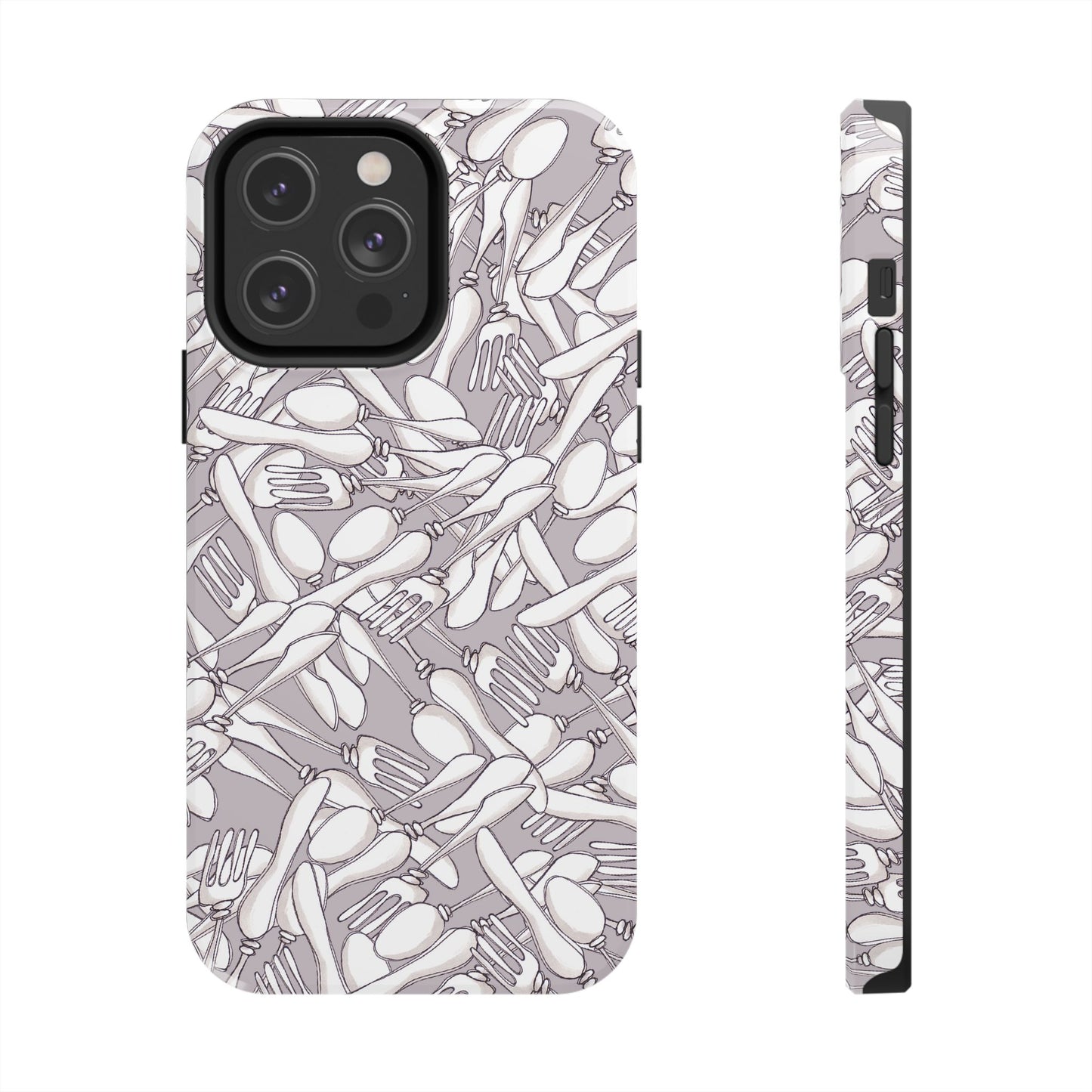Silverware Wars Silver Phone Case