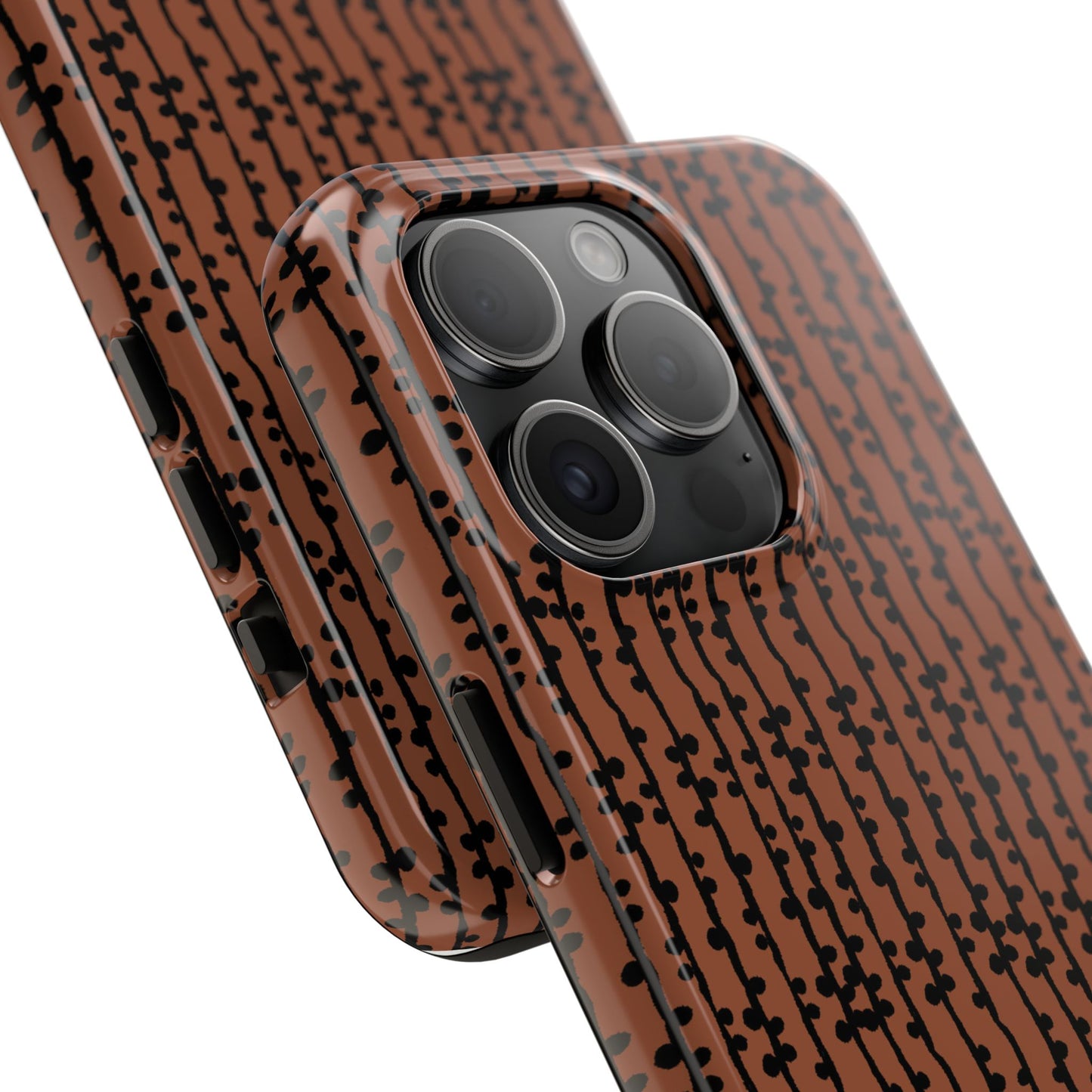 Loopy Stripe Brown Phone Case