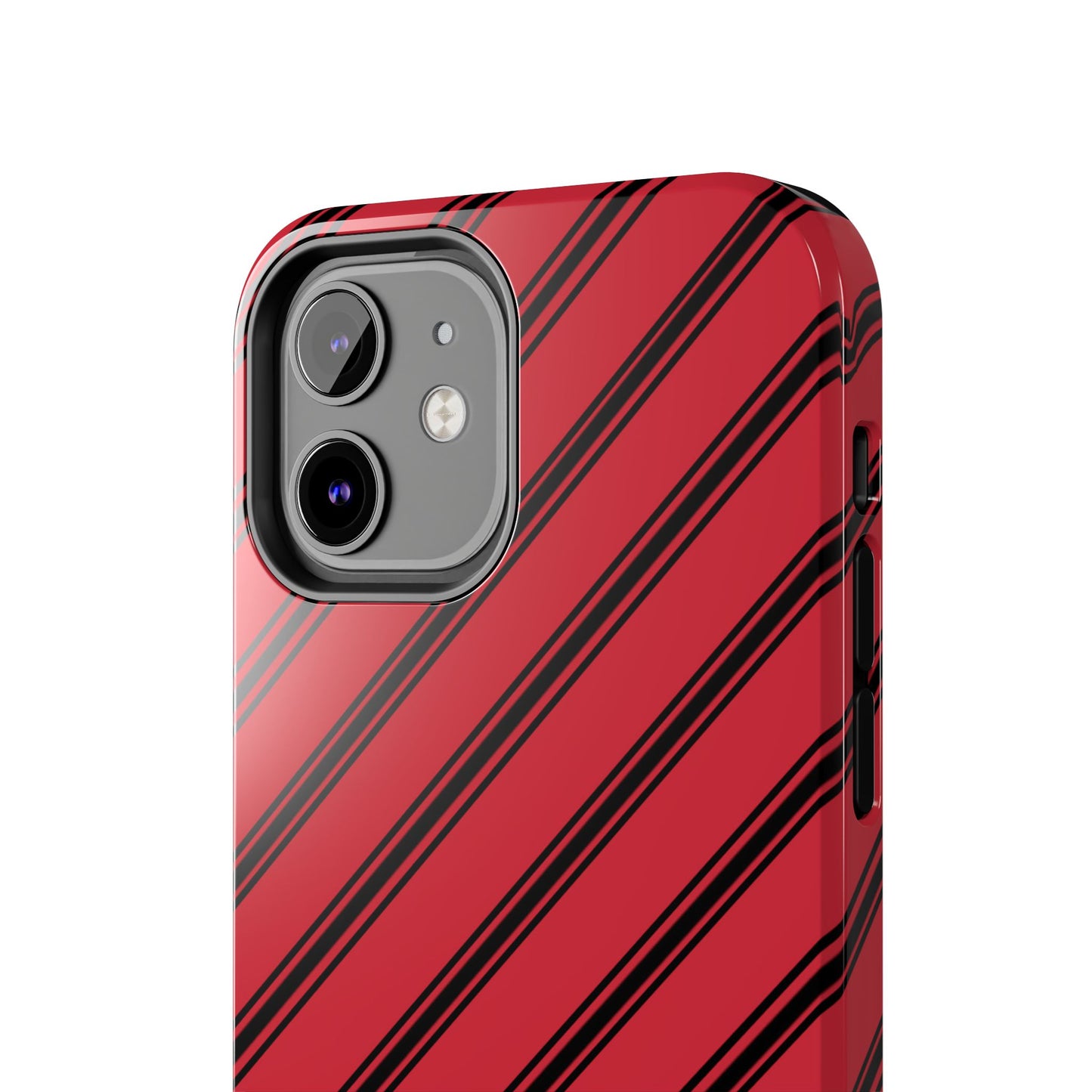 Awning Stripe Red / Black Phone Case