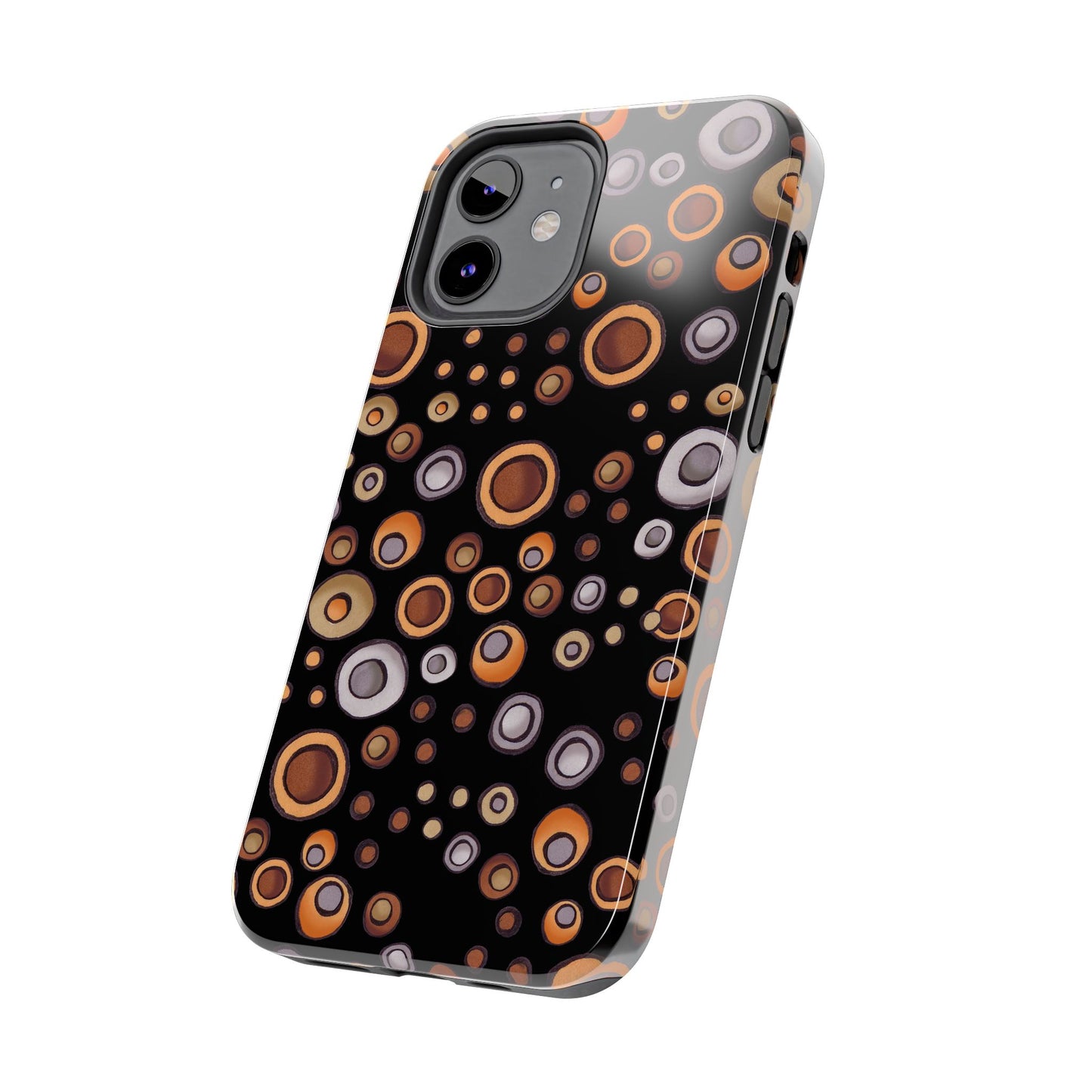 Doggy Dots Black Phone Case