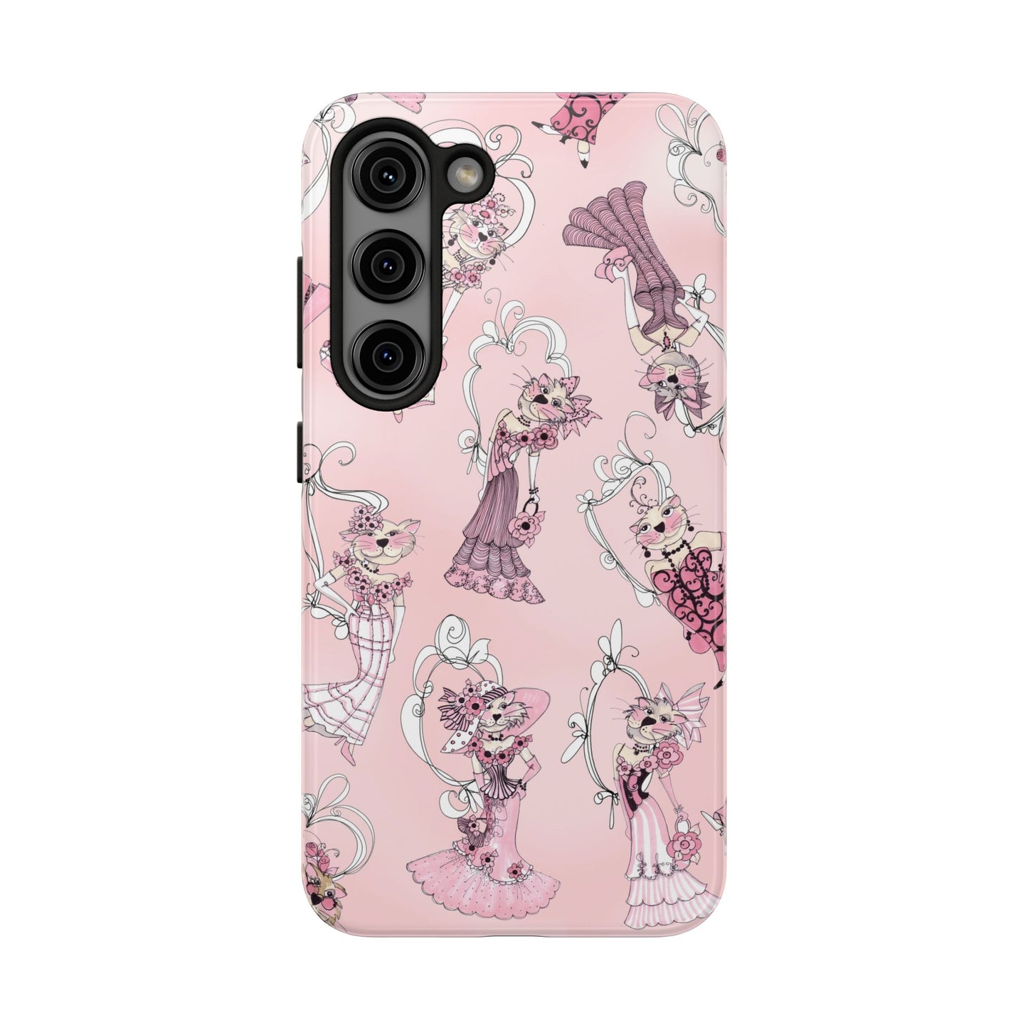 Lady Cats Tossed Phone Case