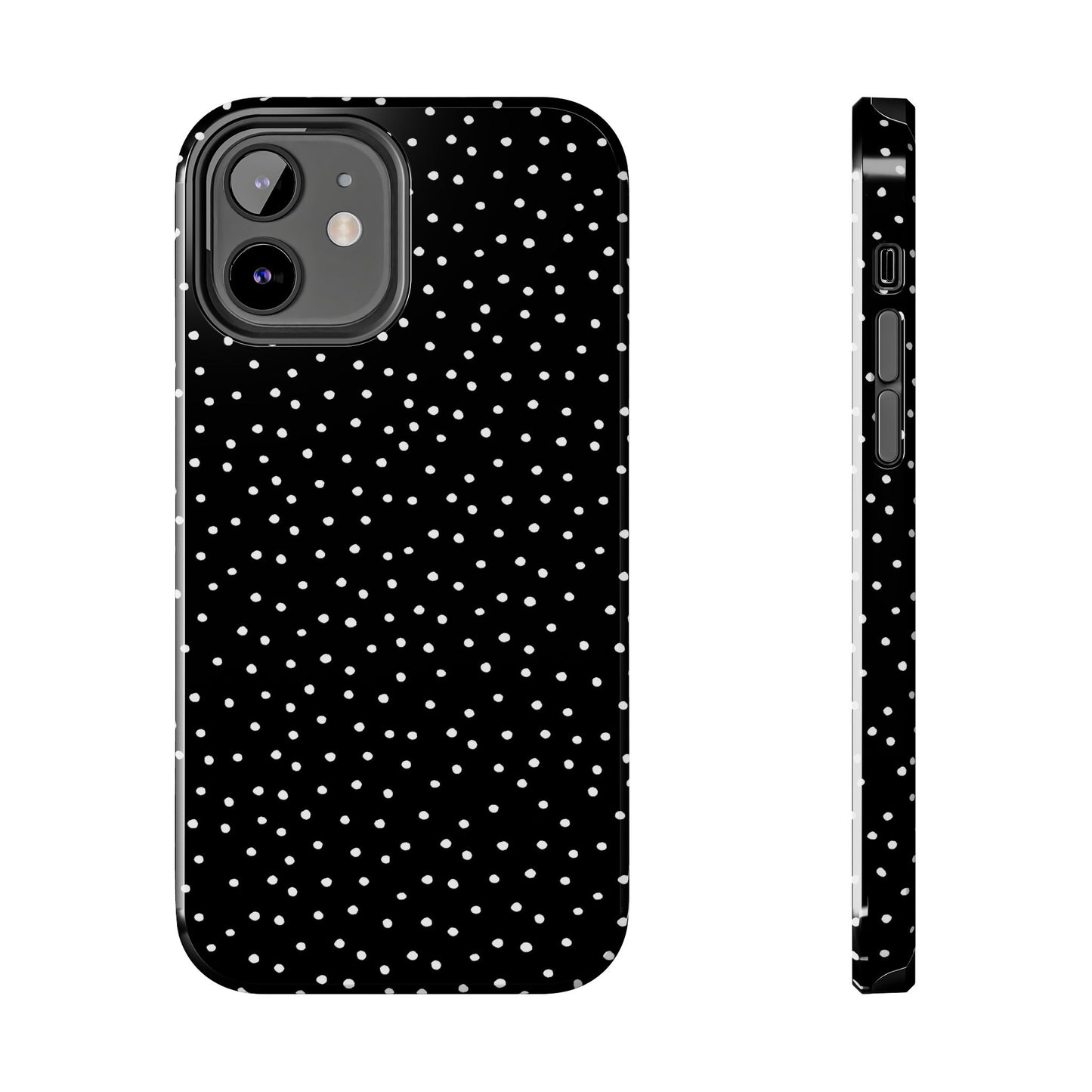 Dinky Dots Black / White Phone Case