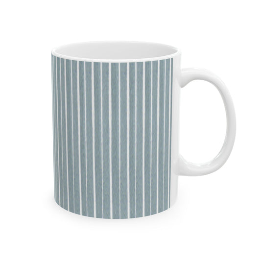 Teal Stripe Cup