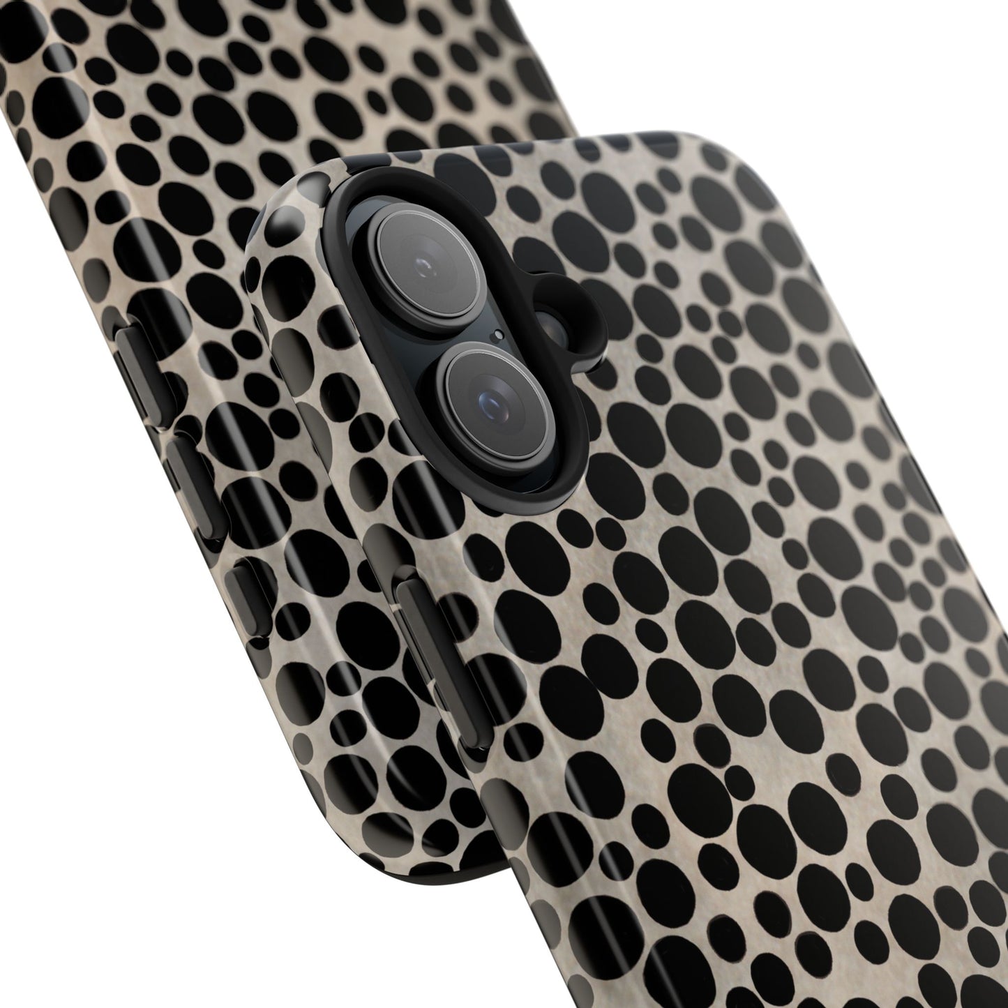 Felt Dots Silver Phone Case