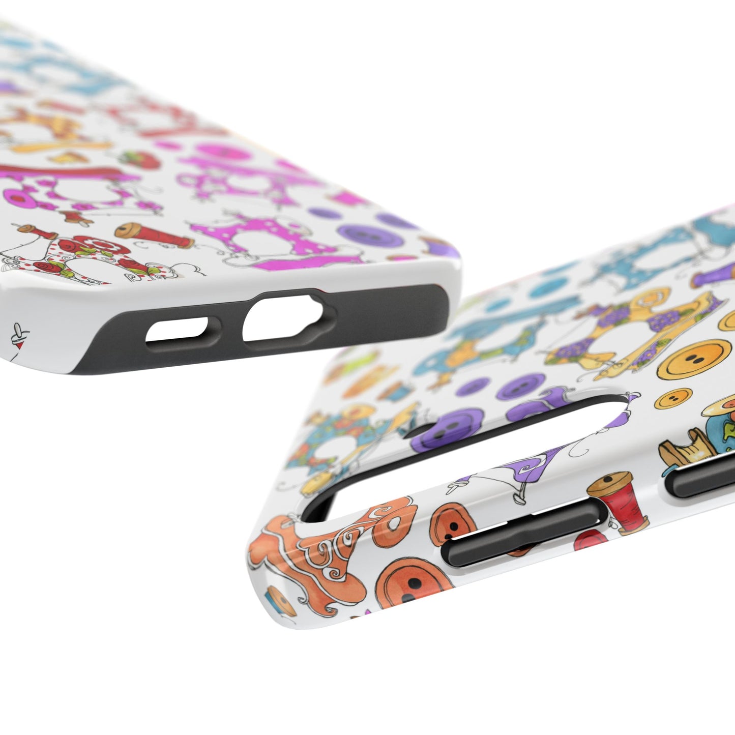 Sew Assorted White Phone Case