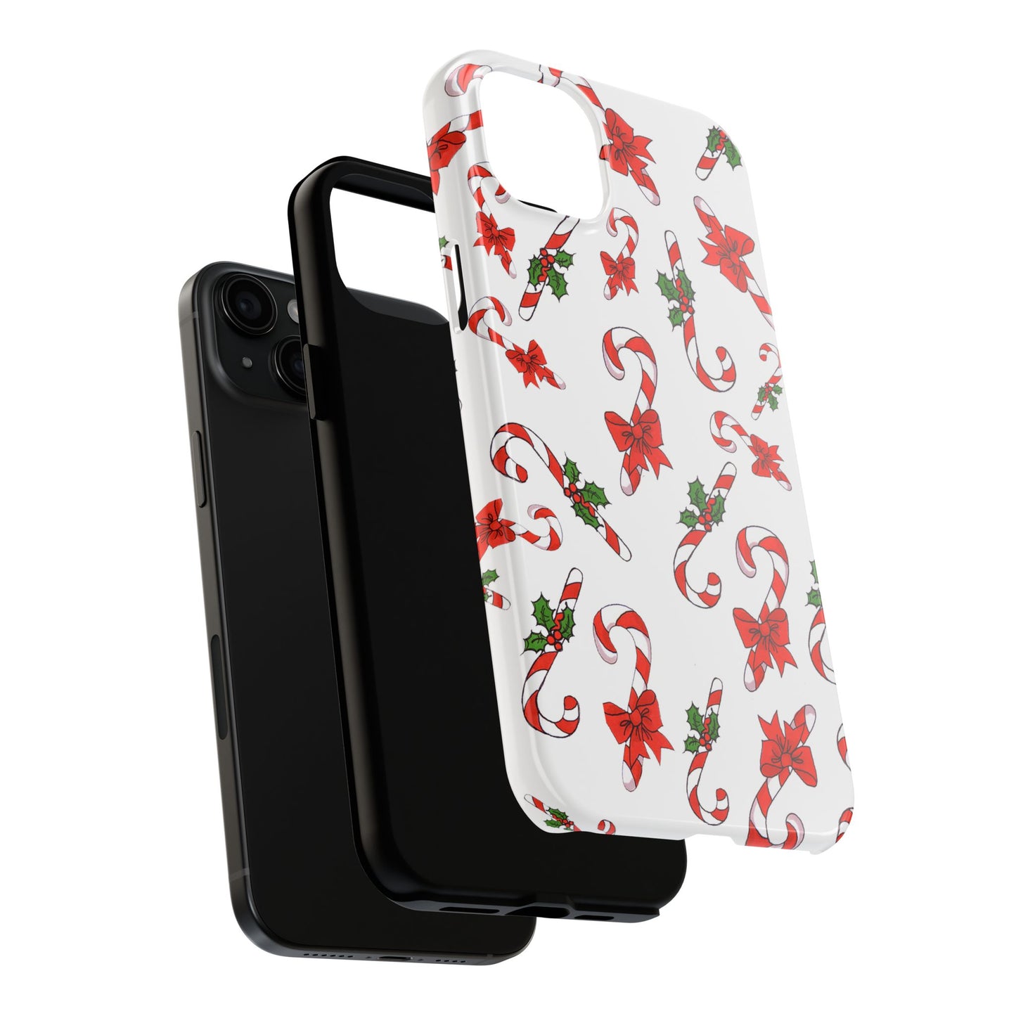 Candy Cane Crowd White Phone Case