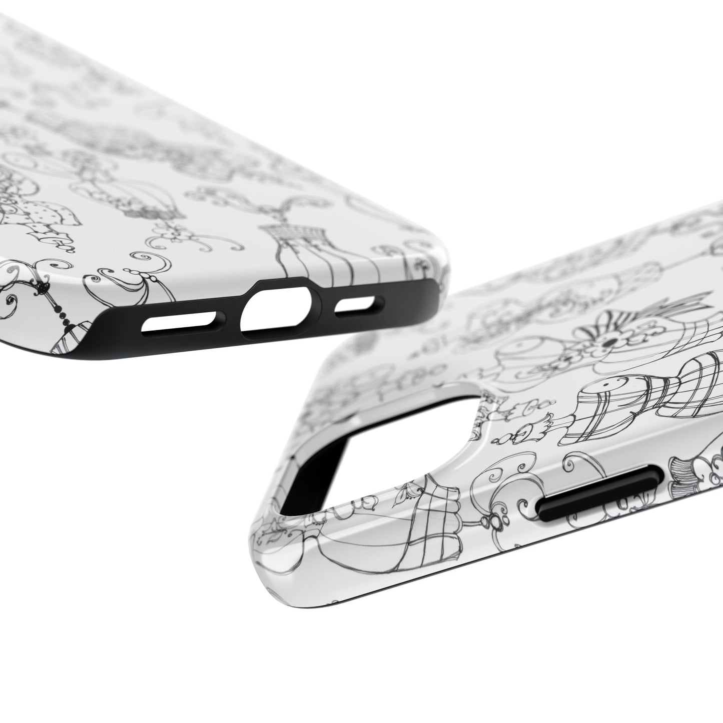 Mannequinique White / Black Phone Case