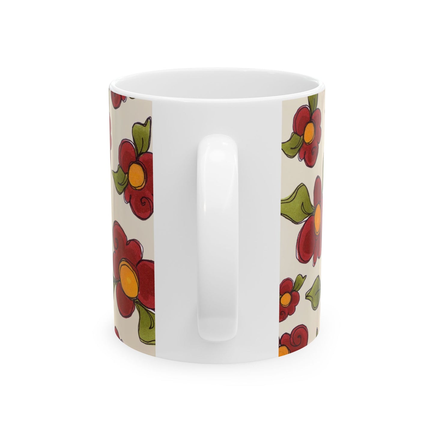 Chili Pepper Daisies Cup