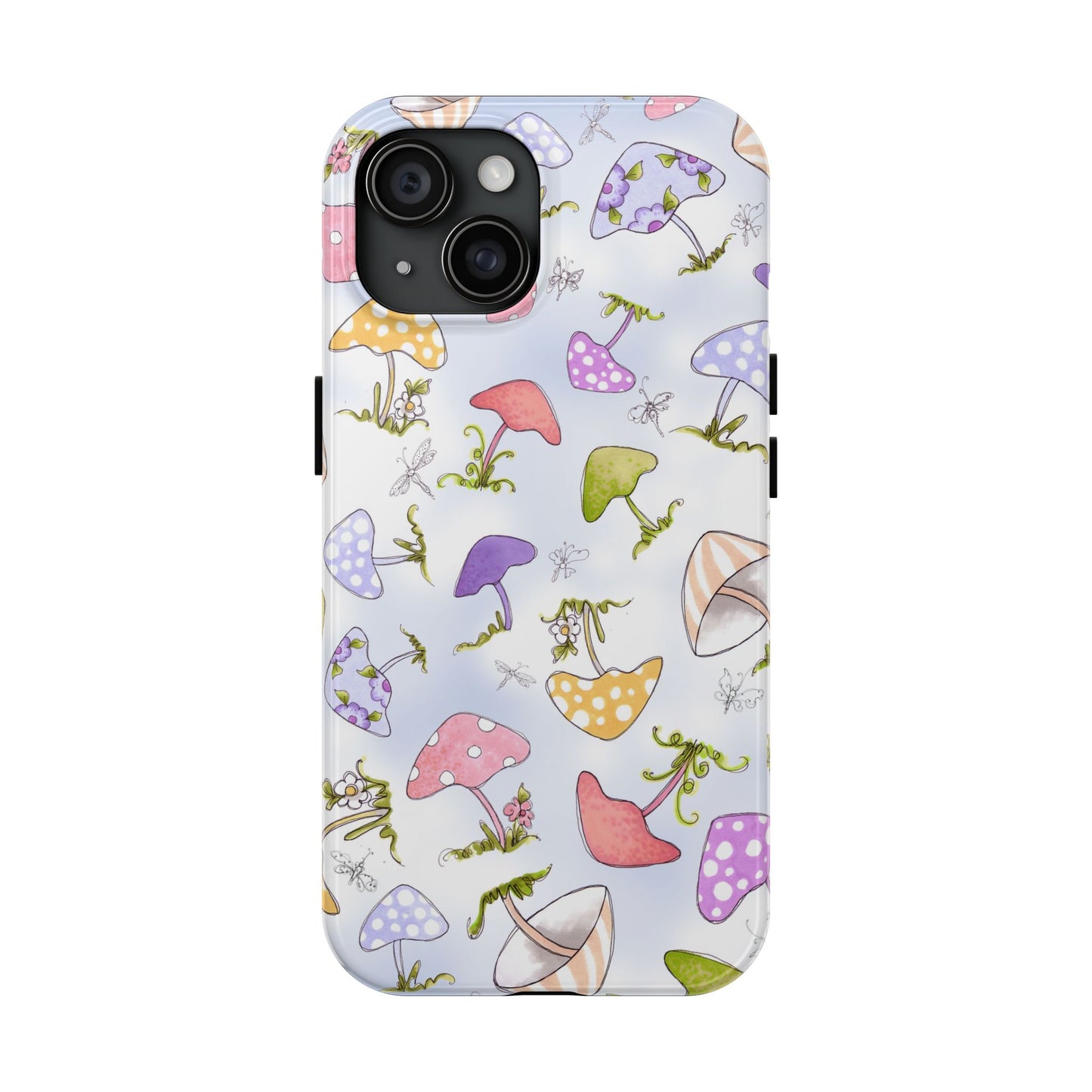Mushroom Toss Blue Phone Case
