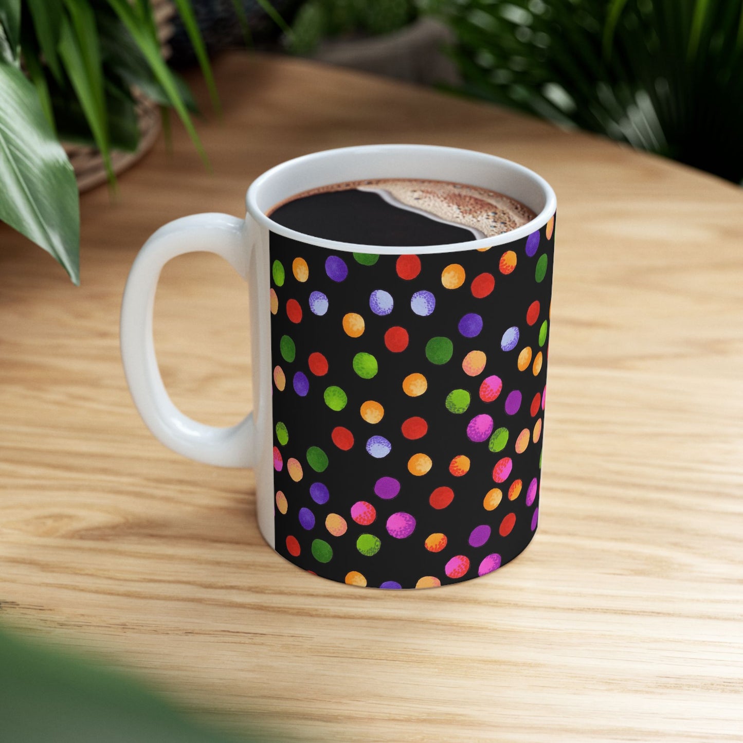 Big Fun Dots Black Cup