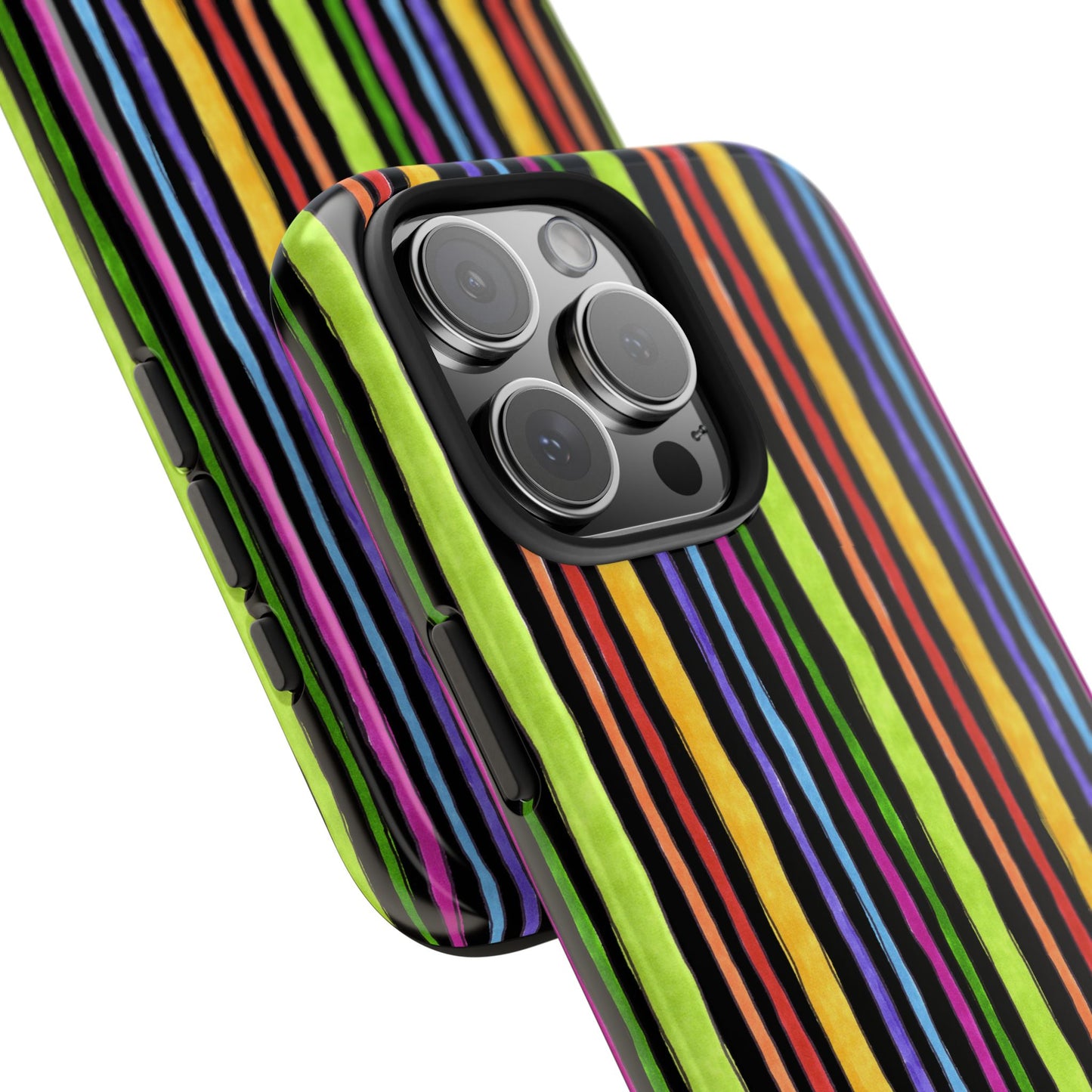 Stripe Fancy Black Phone Case