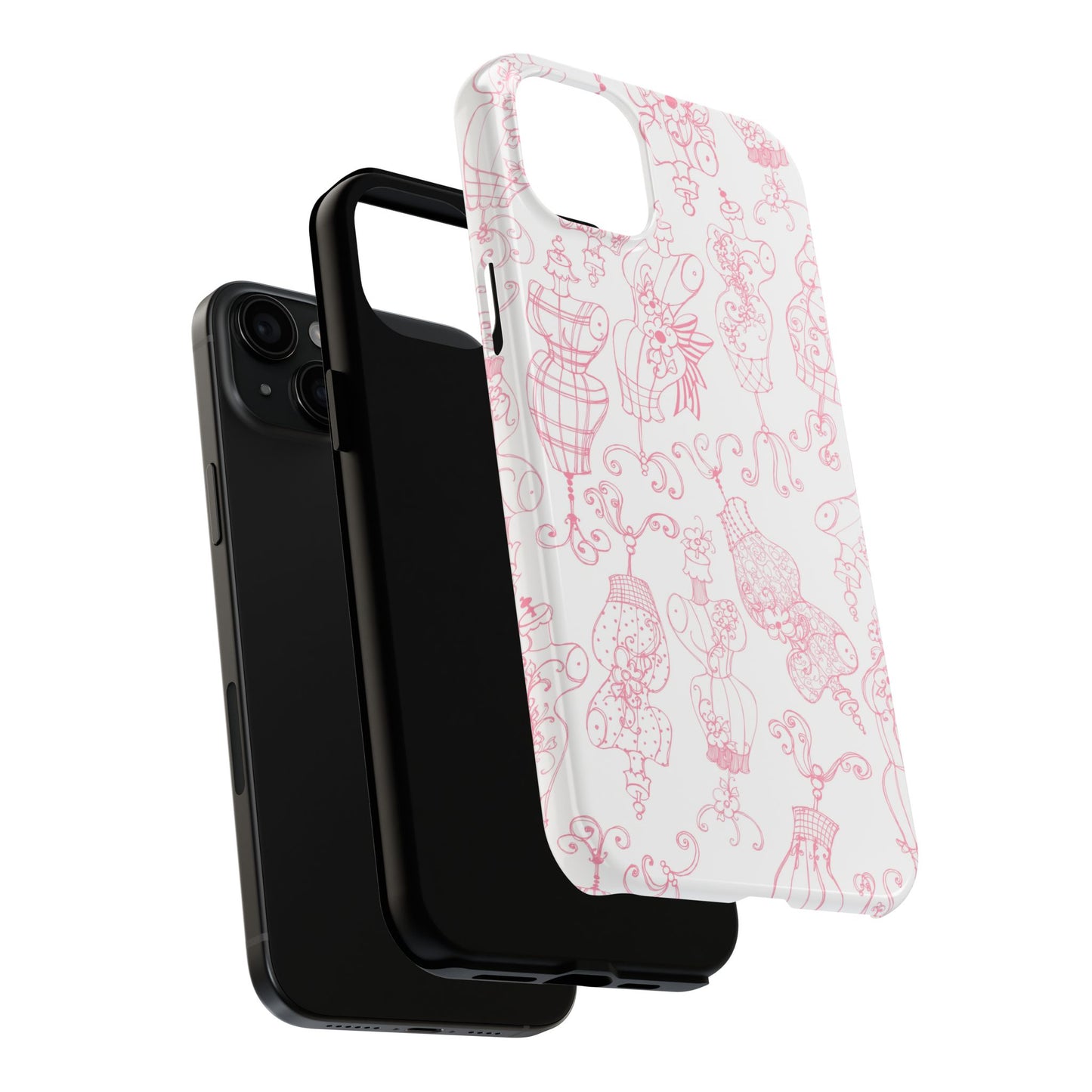 Mannequinique White / Pink Phone Case