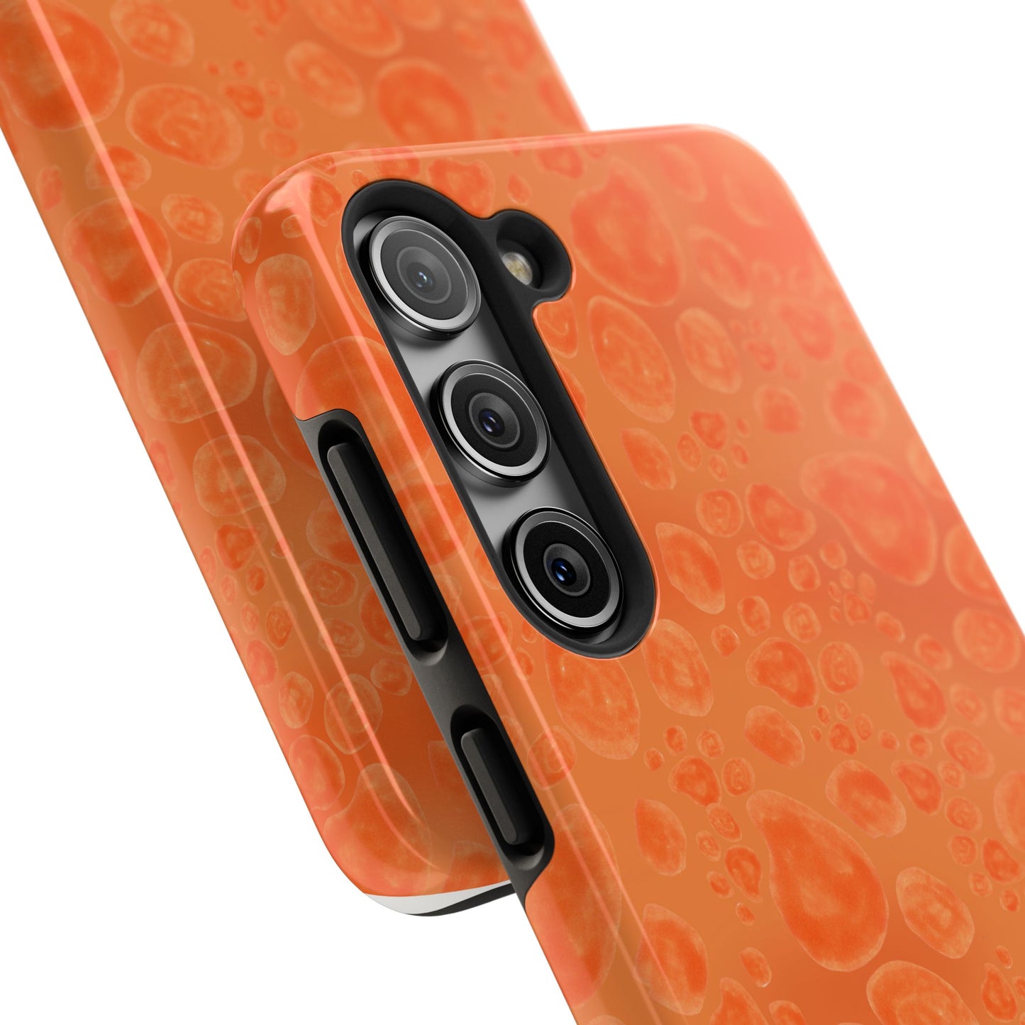 Paw Dots Orange Phone Case