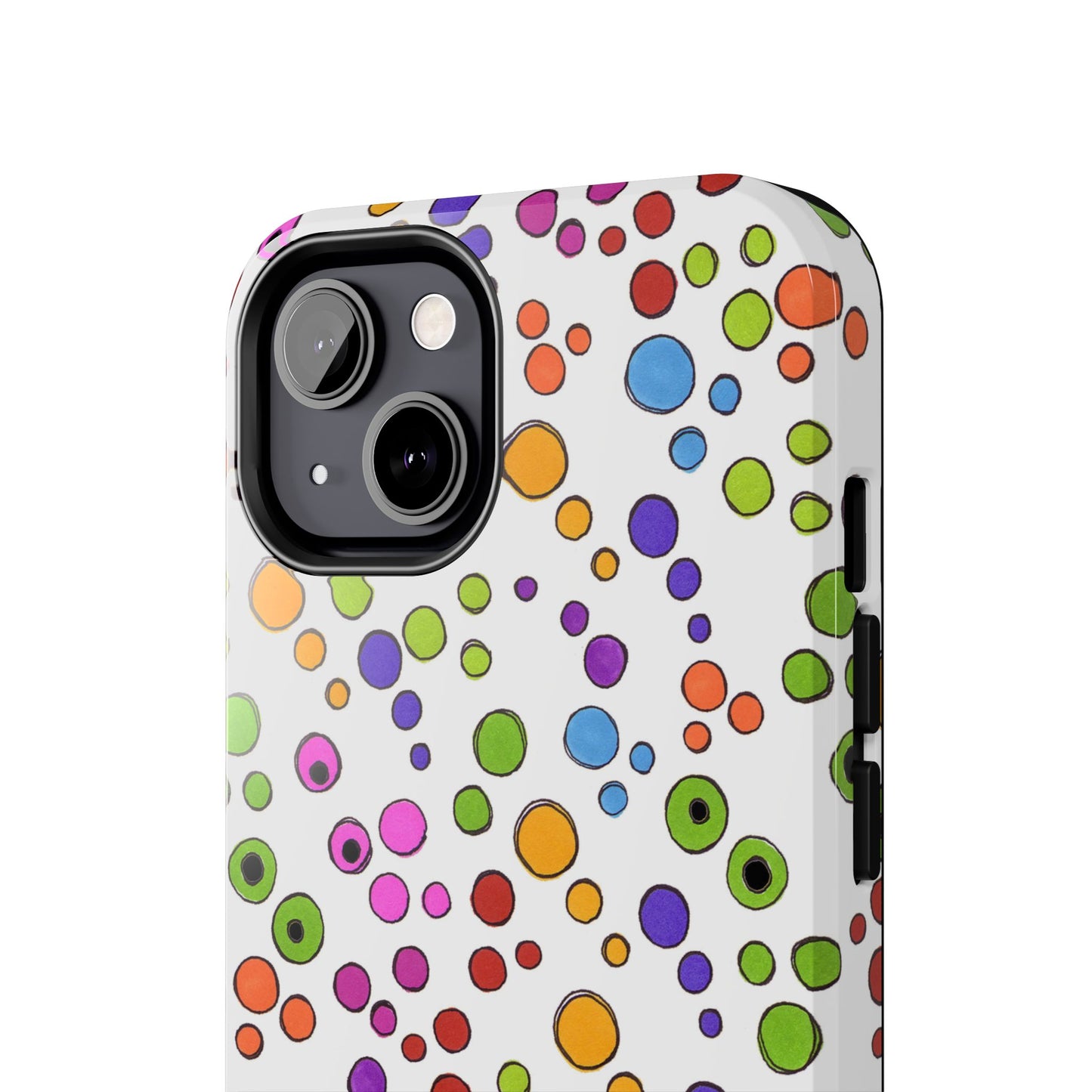 Dog Dots White / Multi Phone Case