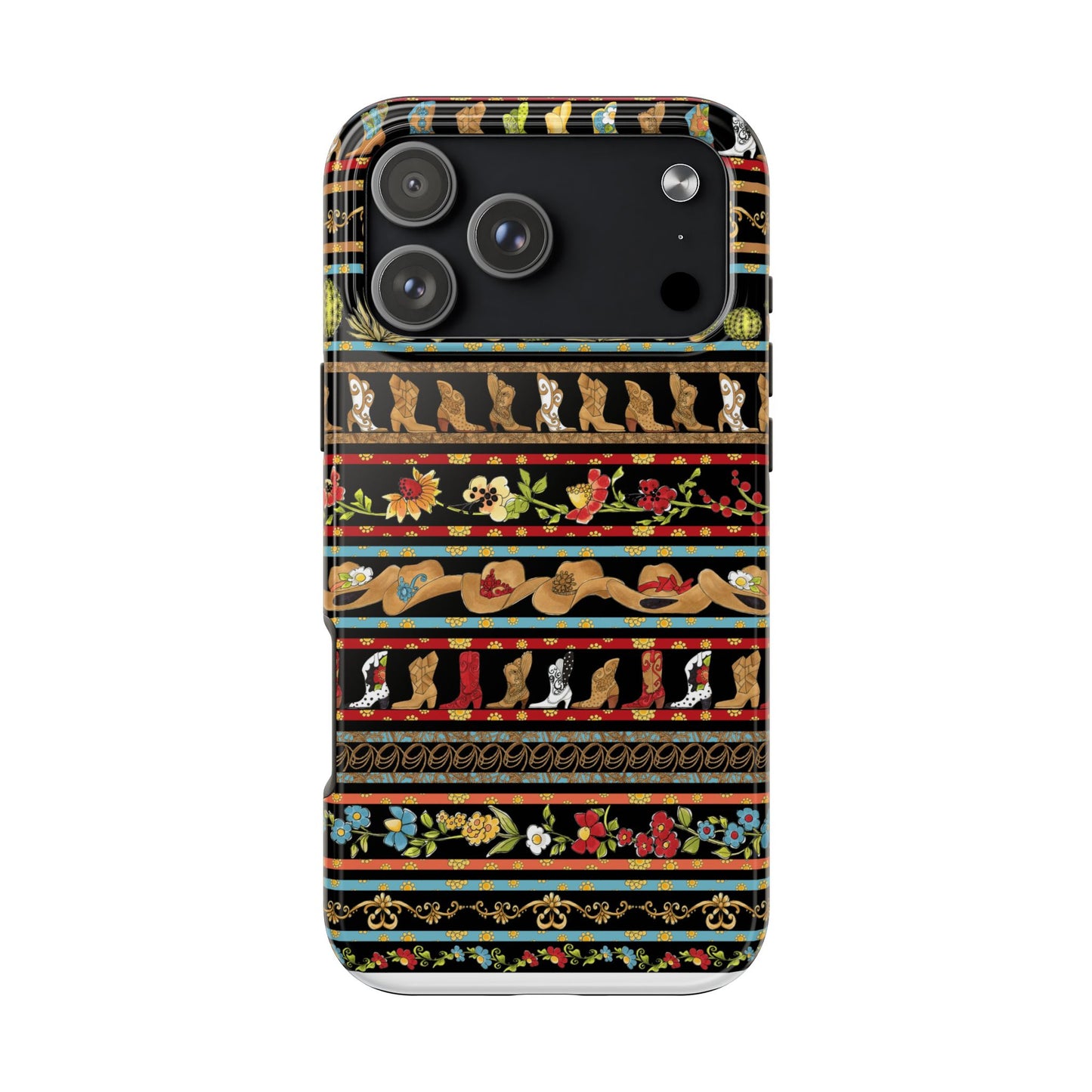 Whoa Borders Black Phone Case