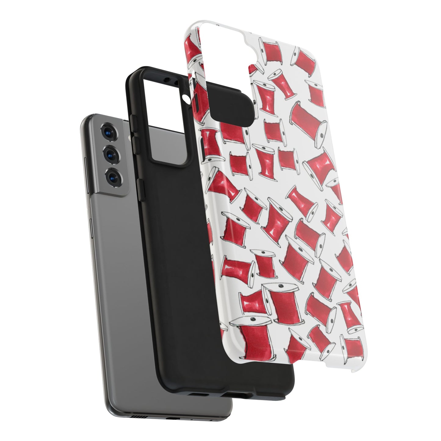 Red Thread White Phone Case